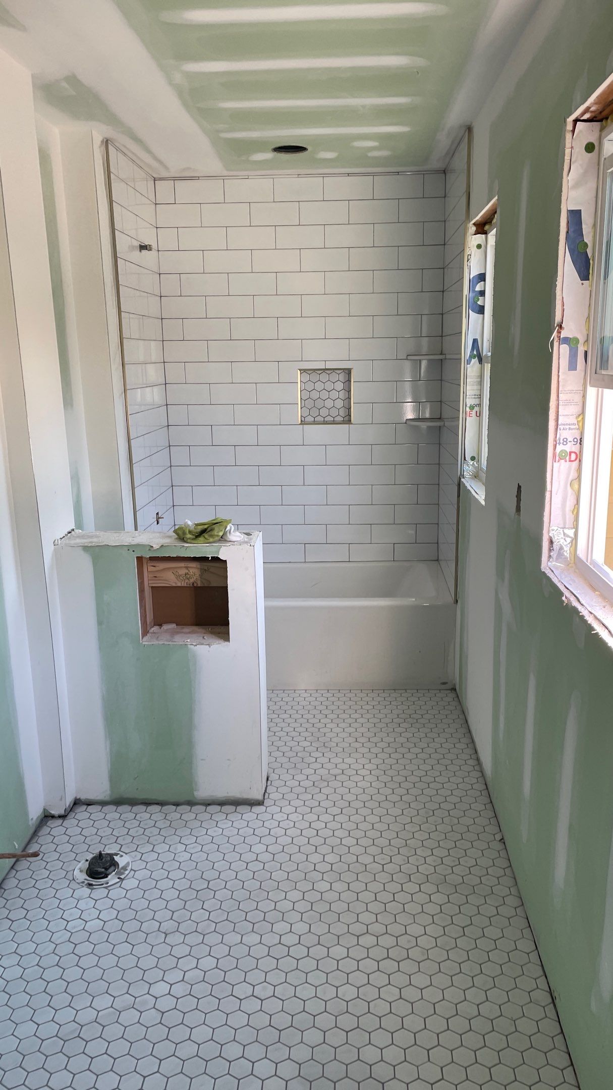 Remodeled Home with new tile floors, Showers and Refinished Oak Floors with stain and Waterbased Finish by Footprints Floors of Coastal Carolina