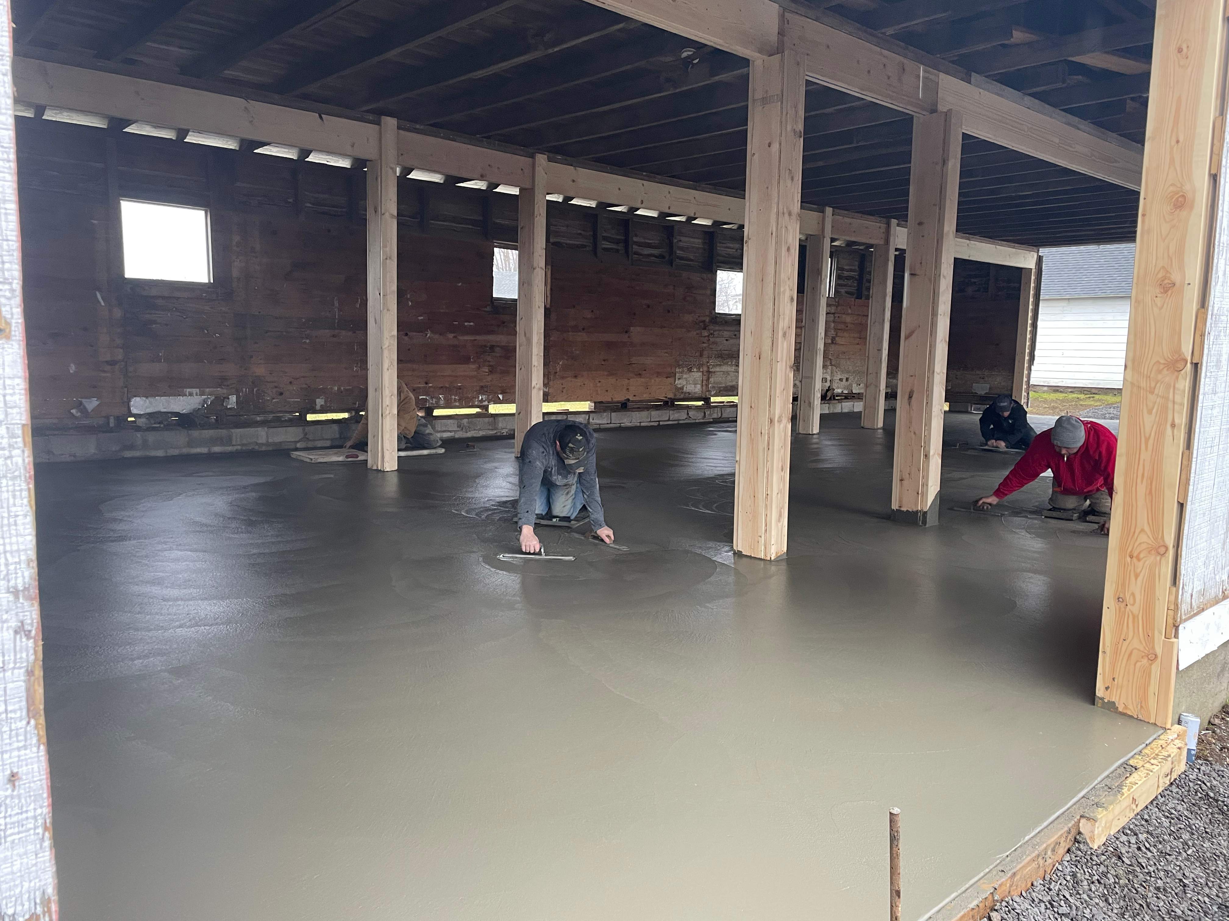 Pole Barn floor  by NG Masonry & Construction LLC