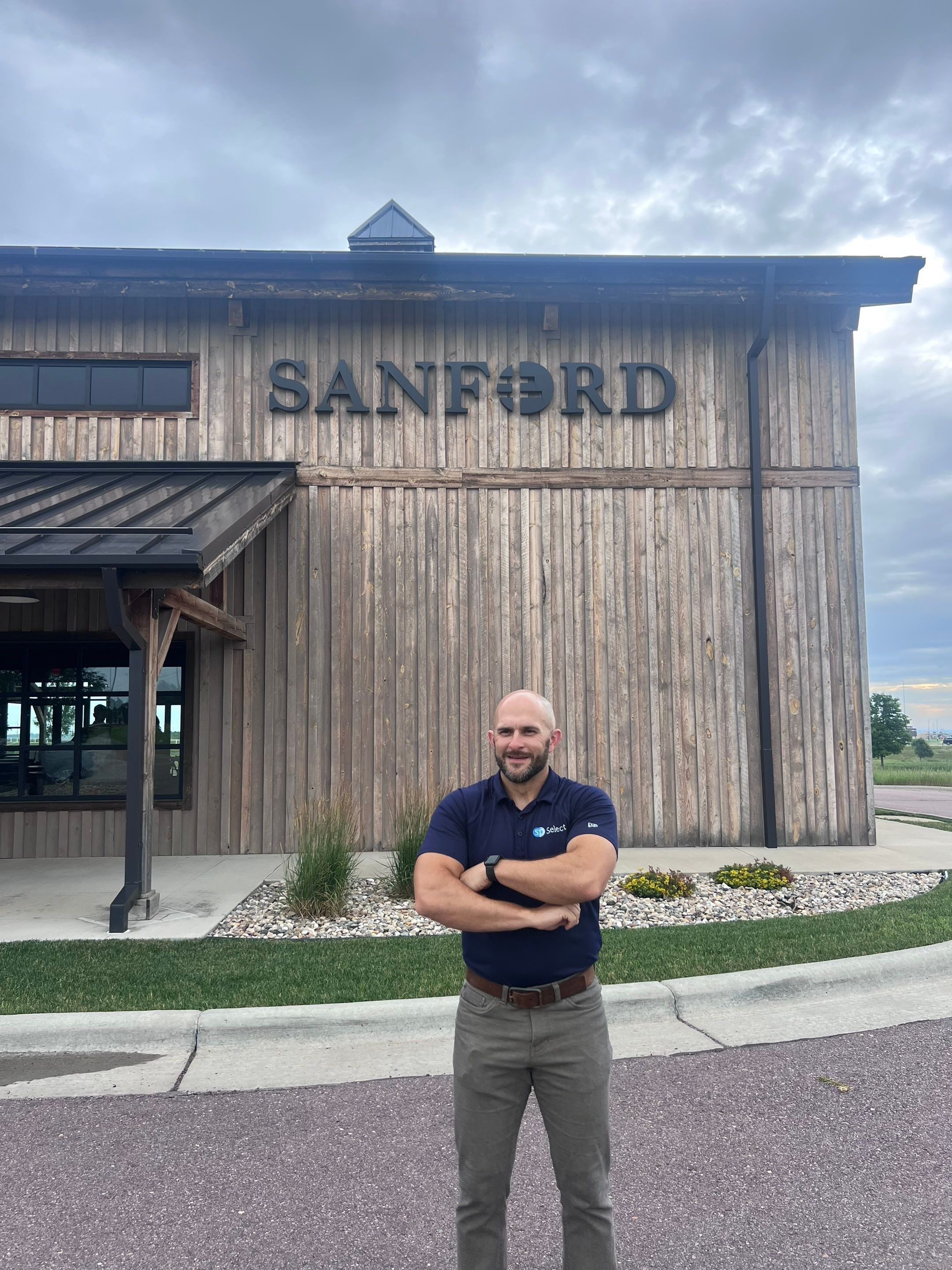 Commercial Exterior Wood Staining for Sanford Barn in Sioux Falls by Select Painting, Coatings & Garage Cabinets