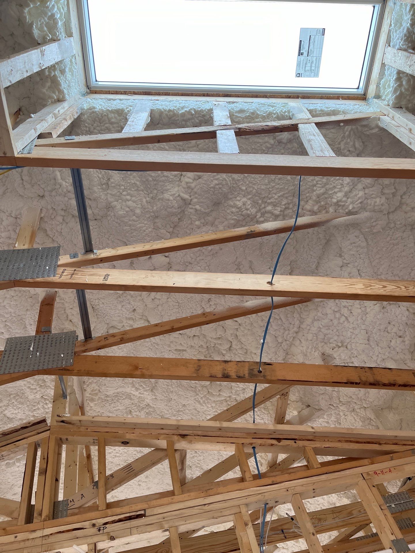 New Construction using open cell spray foam by NYS Foam & Energy