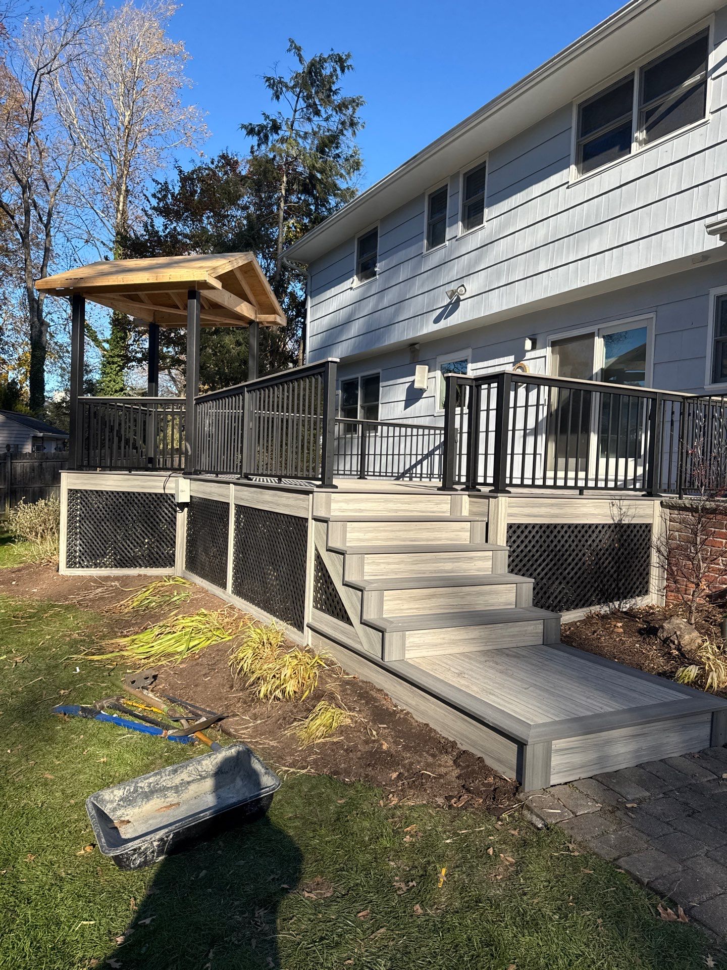 Deck Resurface and New A-Frame Roofing by deck guardian