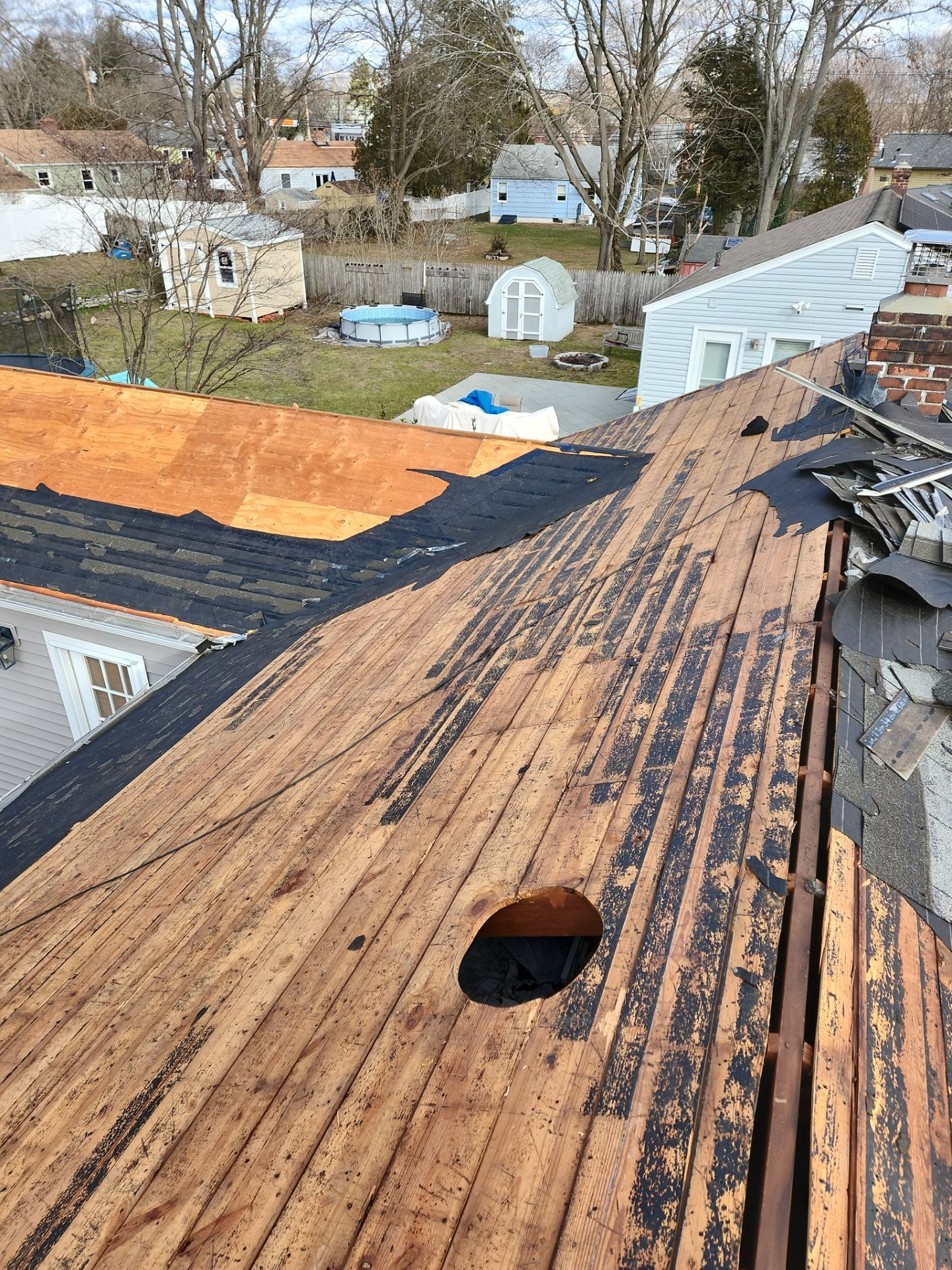 Residential Roofing Installation using Owens Corning Duration Onyx Black by A Plus Exterior