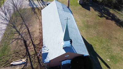 Complete GAF Shingle Roof Installation for Hillsboro Church Building