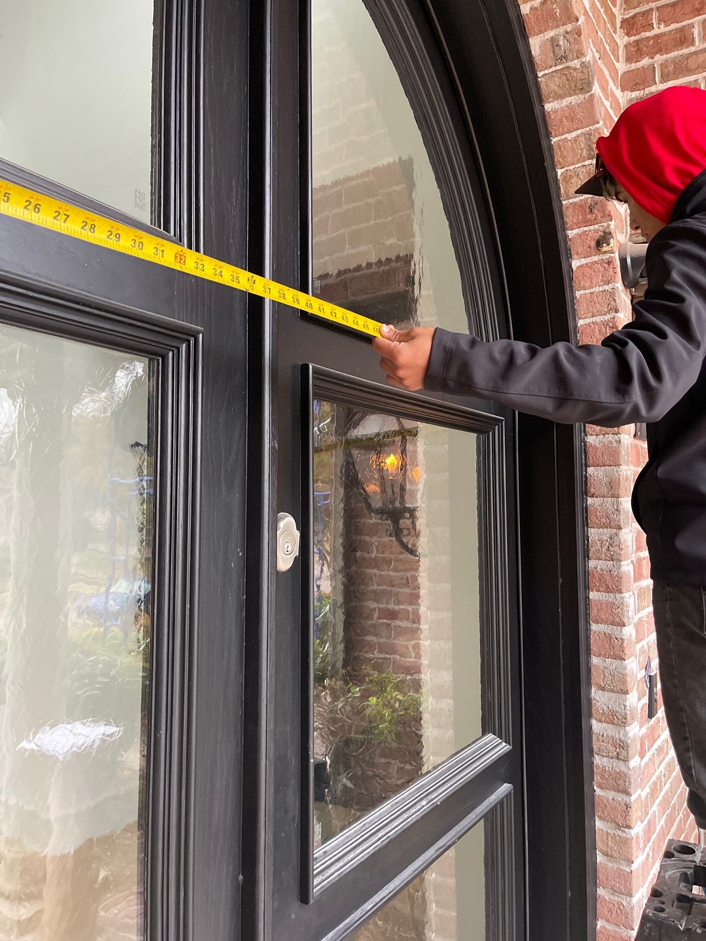 Custom Arched Metal Entry Door Installation in Plano by Solara Custom Living