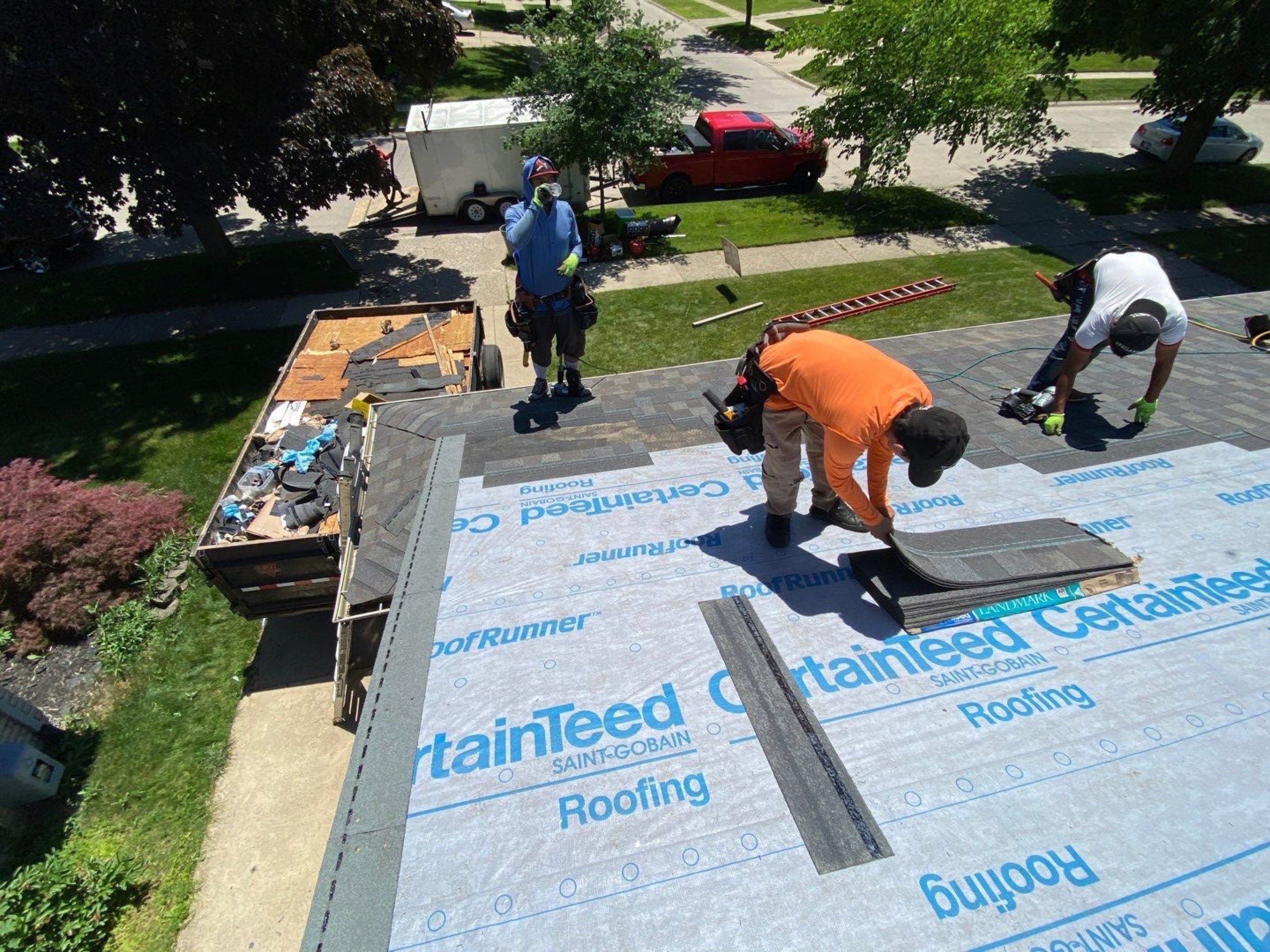 Roof Replacement using CertainTeed Landmark by 180 Contractors