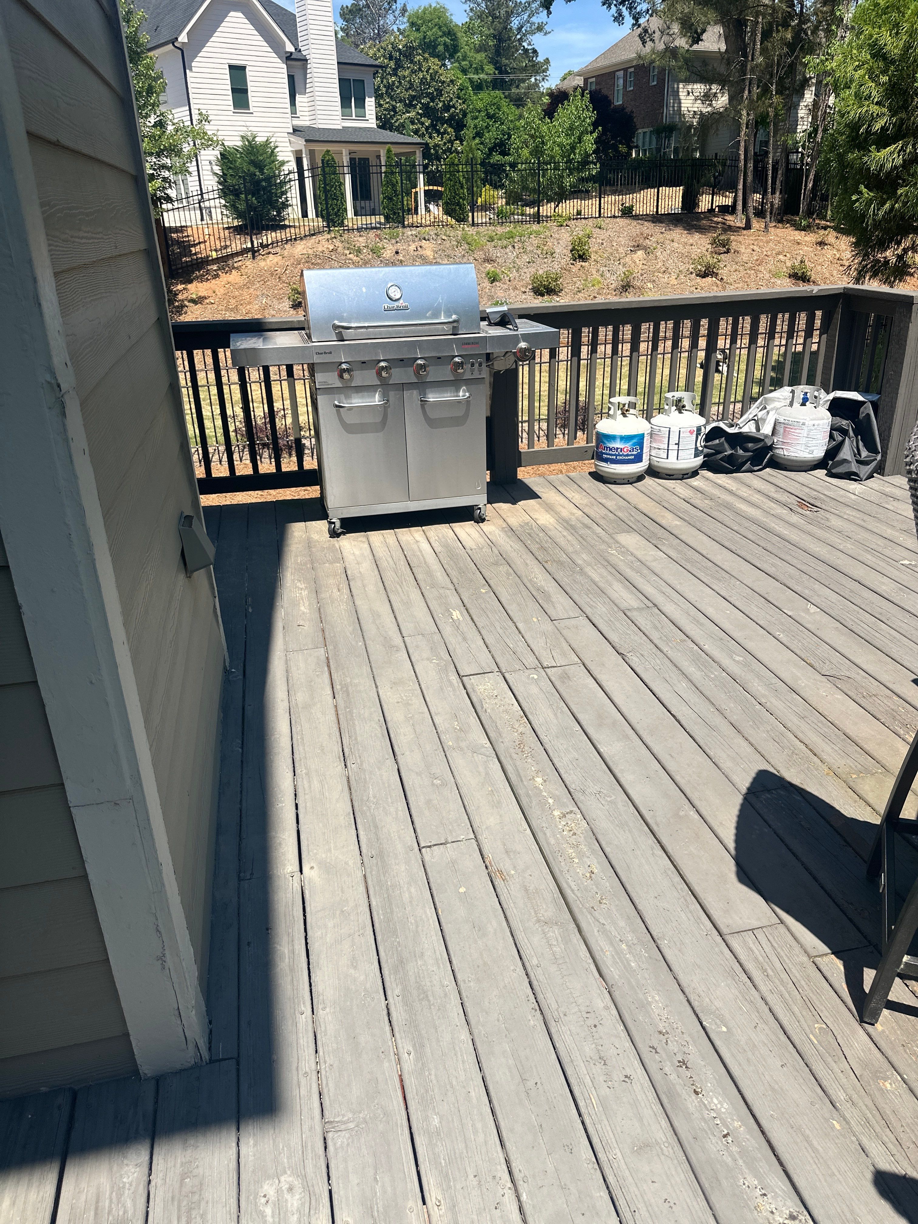 Marietta, GA Deck Resurface using Deckorators Summit Series Decking and ALX Contemporary Railing by Nelson Exteriors