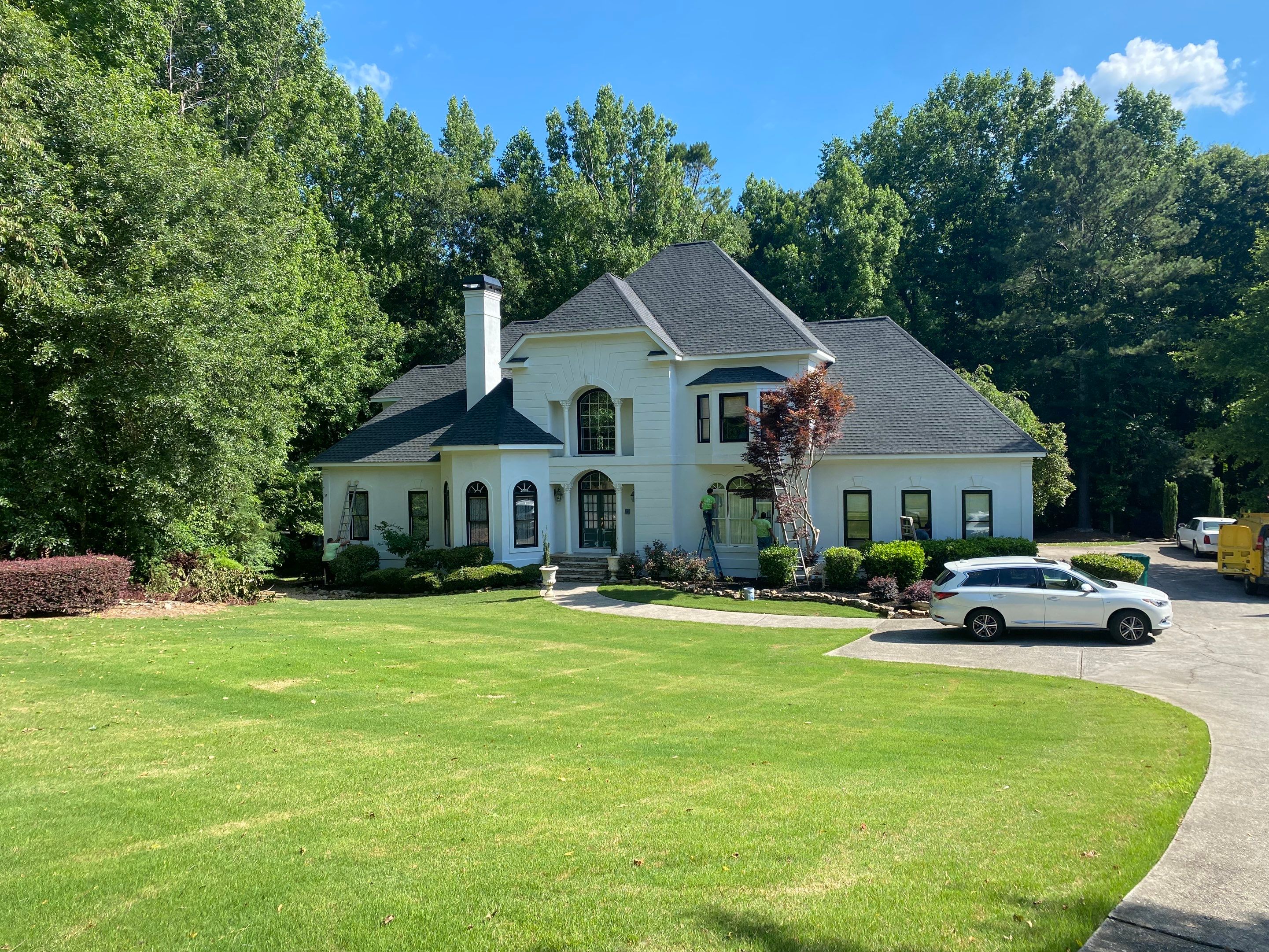 Full Exterior Stucco Painting and Trim Refresh in Alpharetta by Swift Home Renovations