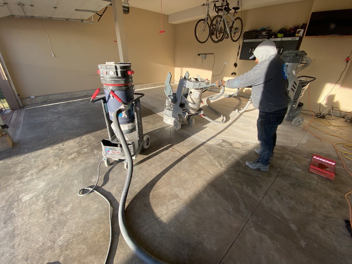 Garage using Slate Stone by Select Painting, Coatings & Garage Cabinets