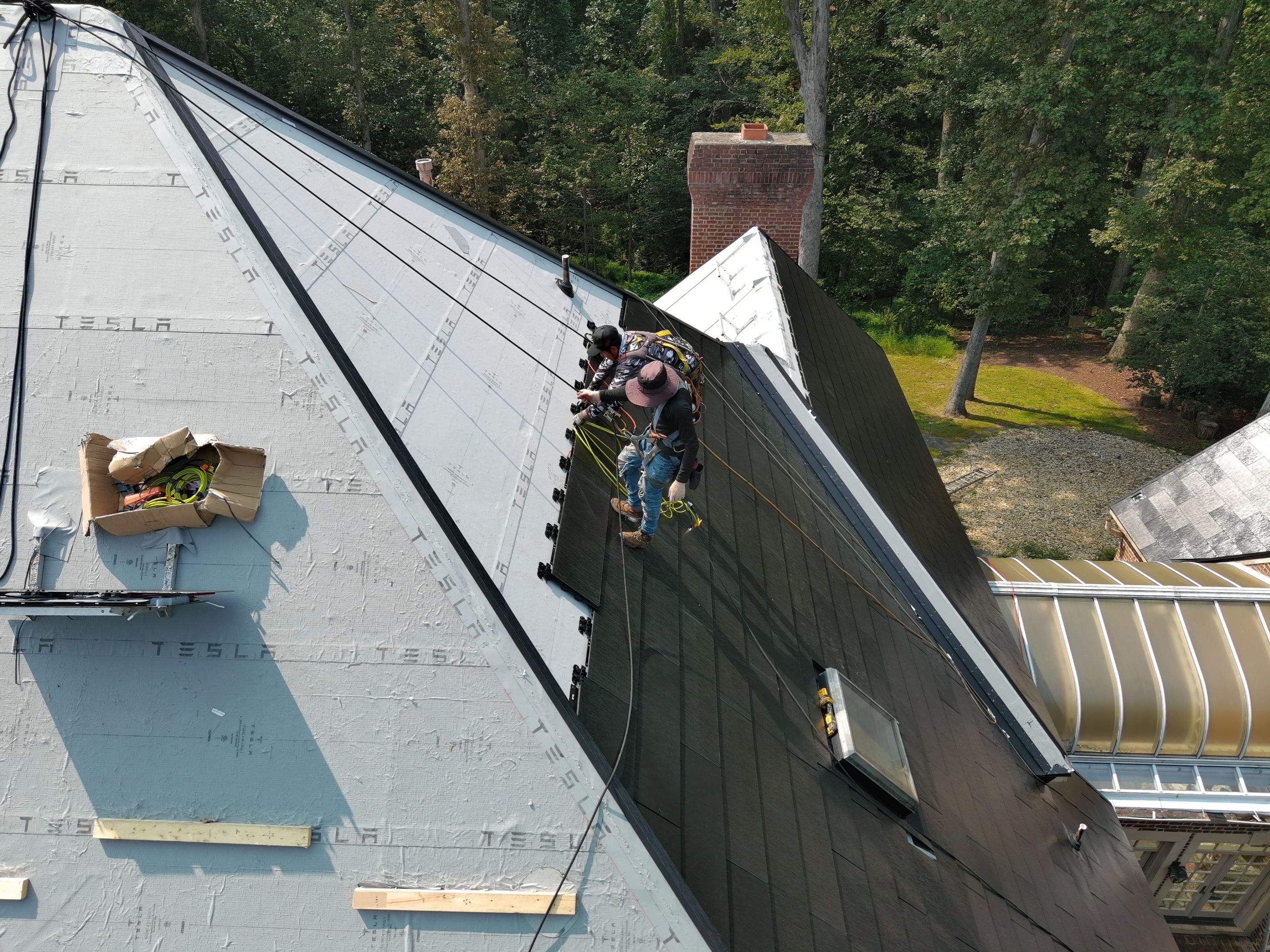 Extravagant Tesla Solar Roof in Maryland by American Home Contractors