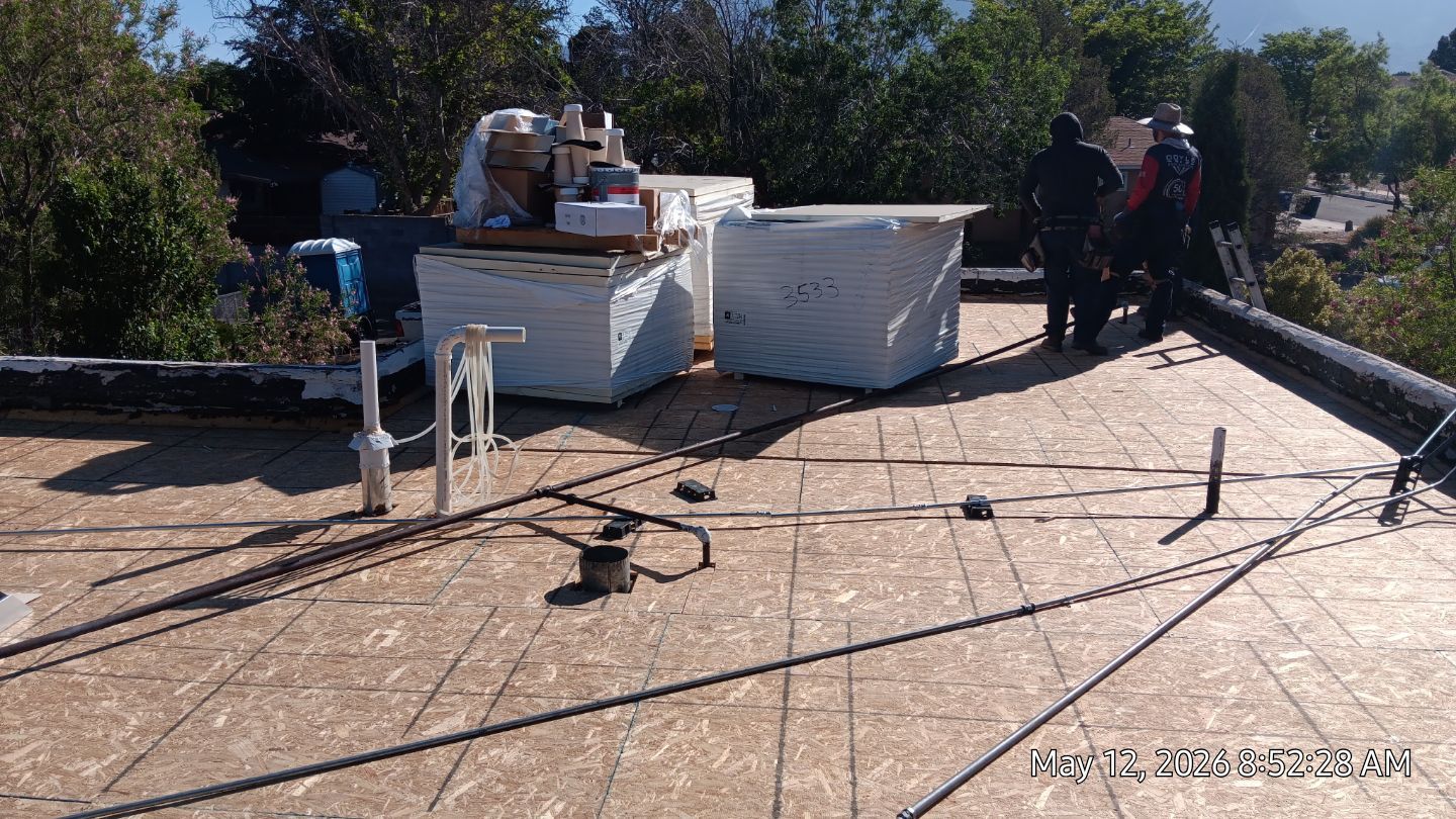 Residential TPO Roof Replacement and Decking Repair in Albuquerque by Doyle Roof Masters Inc