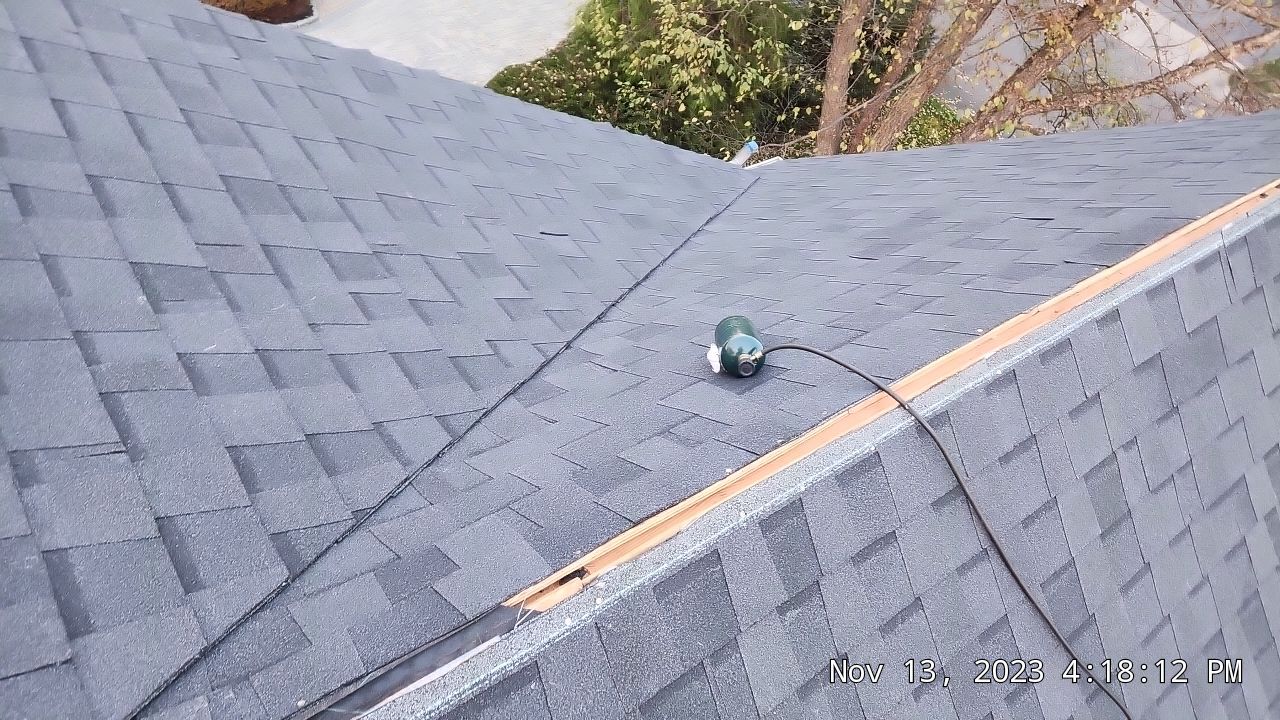 Residential Roofing Installation using Certainteed Landmark Moire Black by A Plus Exterior
