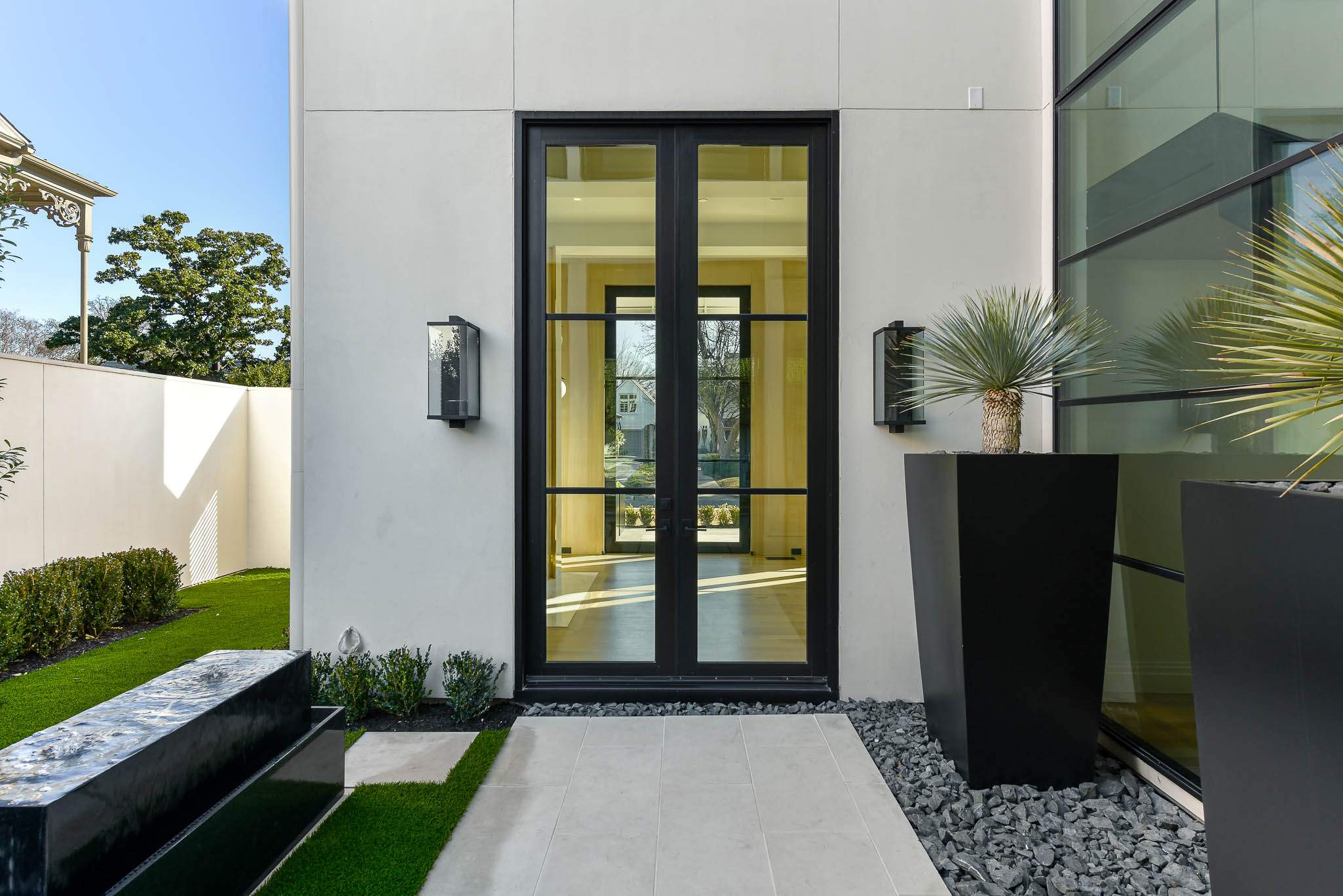 Architectural Outdoor Lighting and Custom Decorative Lantern Installation by Solara Custom Living