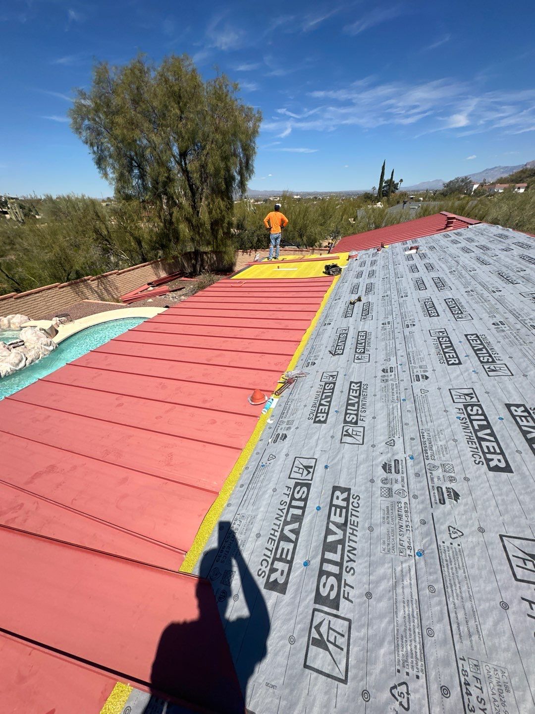 Colonial Red Standing Seam by Reimagine Roofing