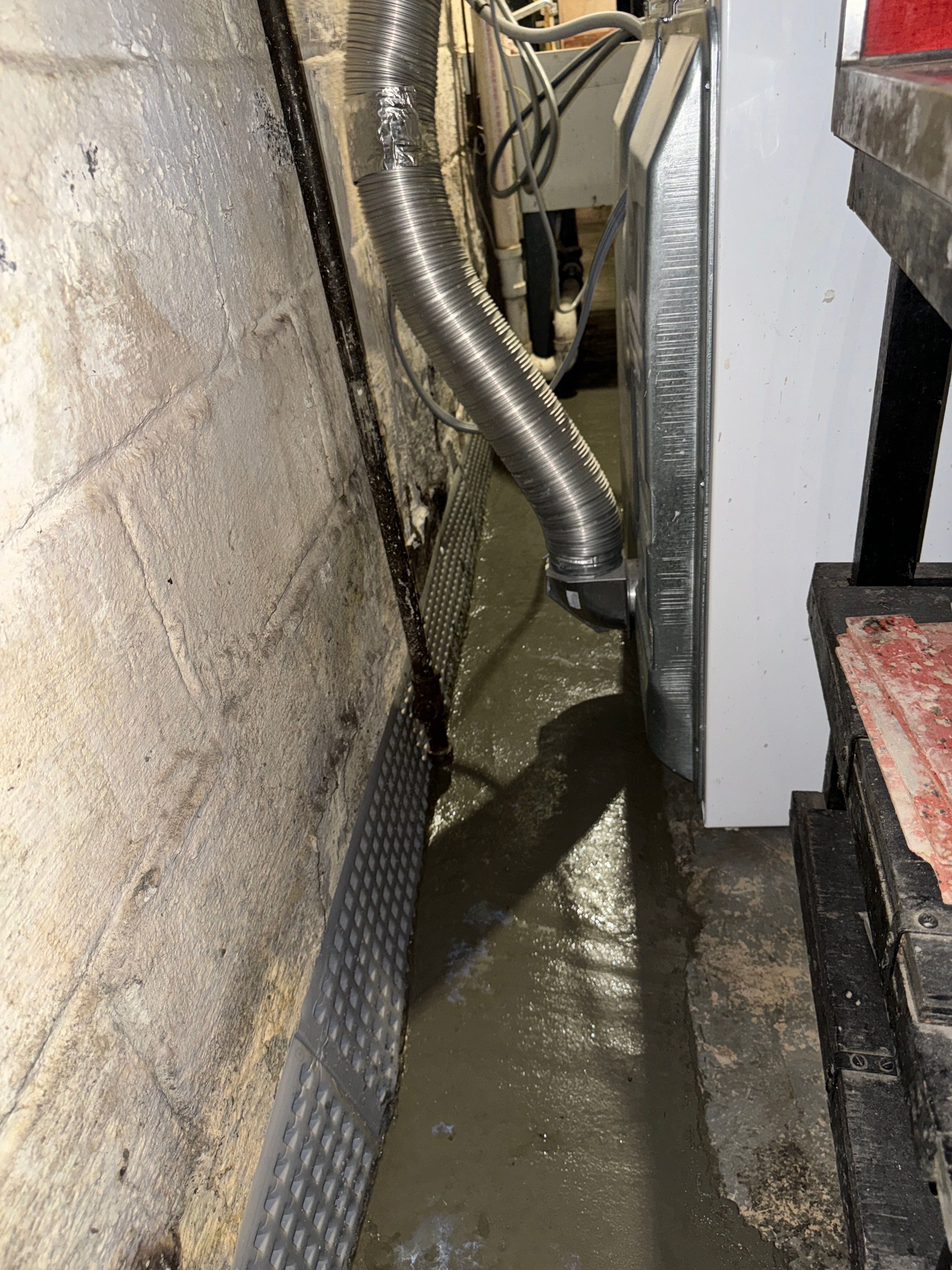 Interior French Drain & Mold Remediation Little Falls NJ by Pure Service Pro, LLC 