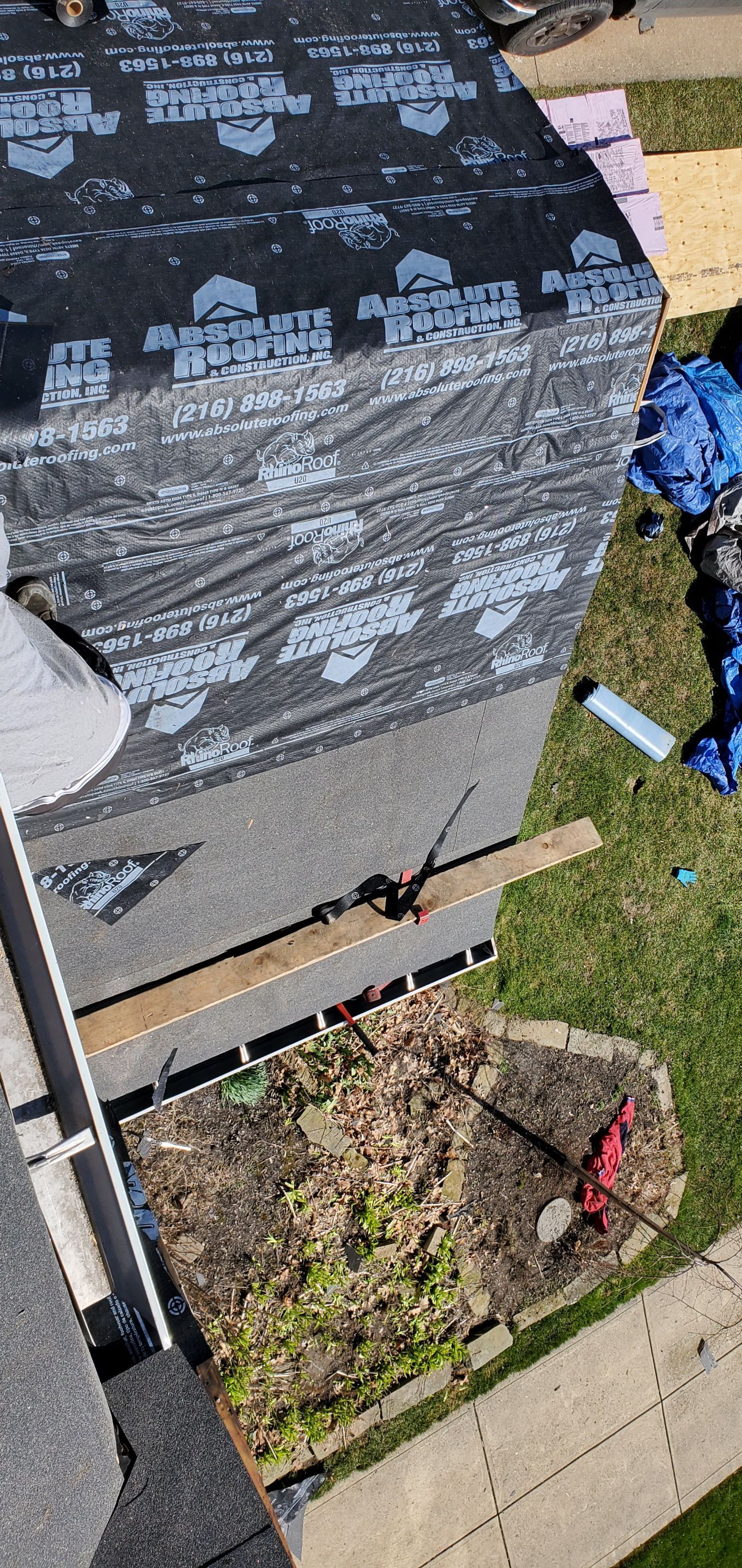 Residential Roofing Installation using Owens Corning Duration, Slatestone Grey by Absolute Roofing and Construction