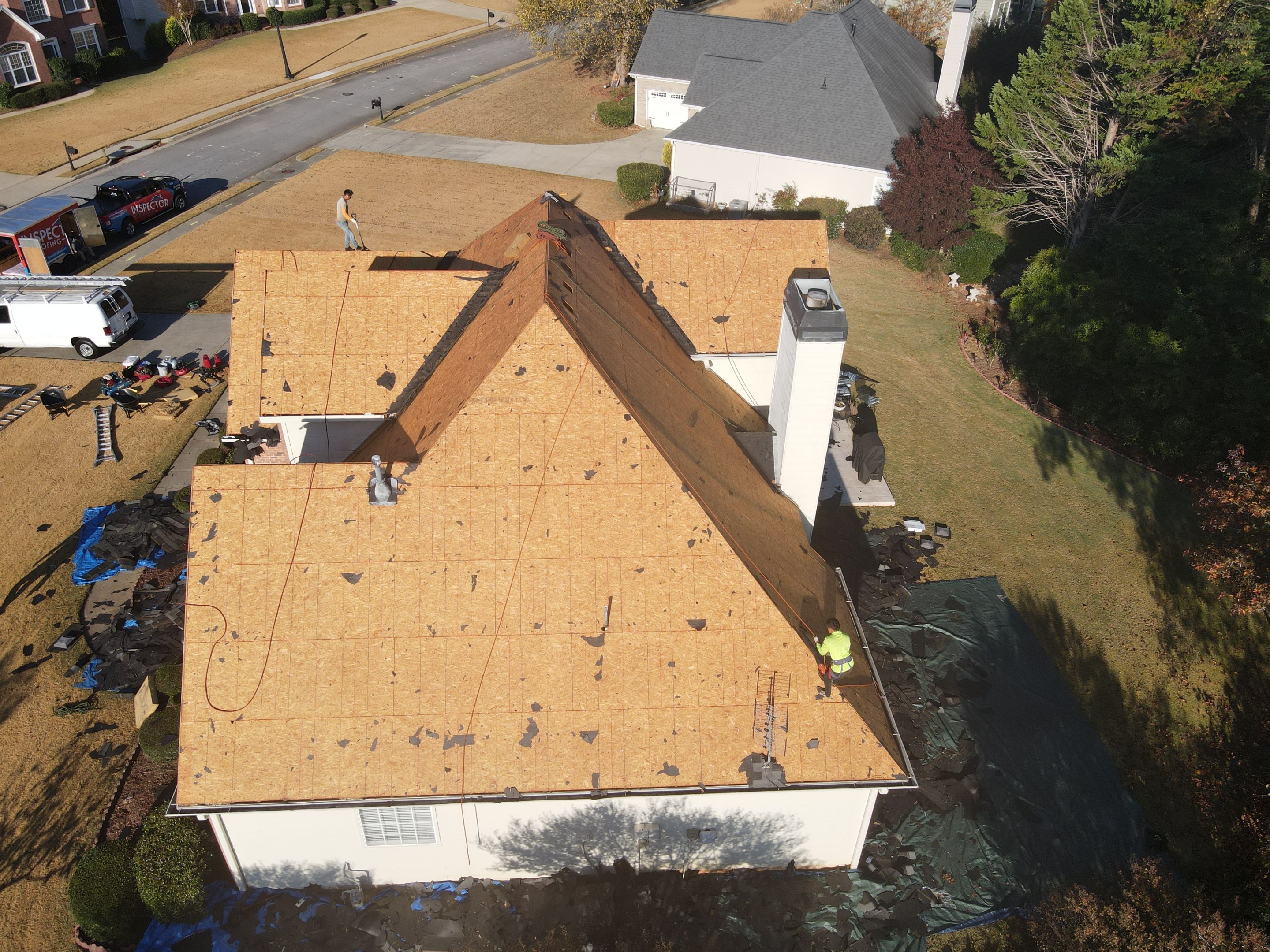 Residential Roofing Installation using Owens Corning by Inspector Roofing and Restoration