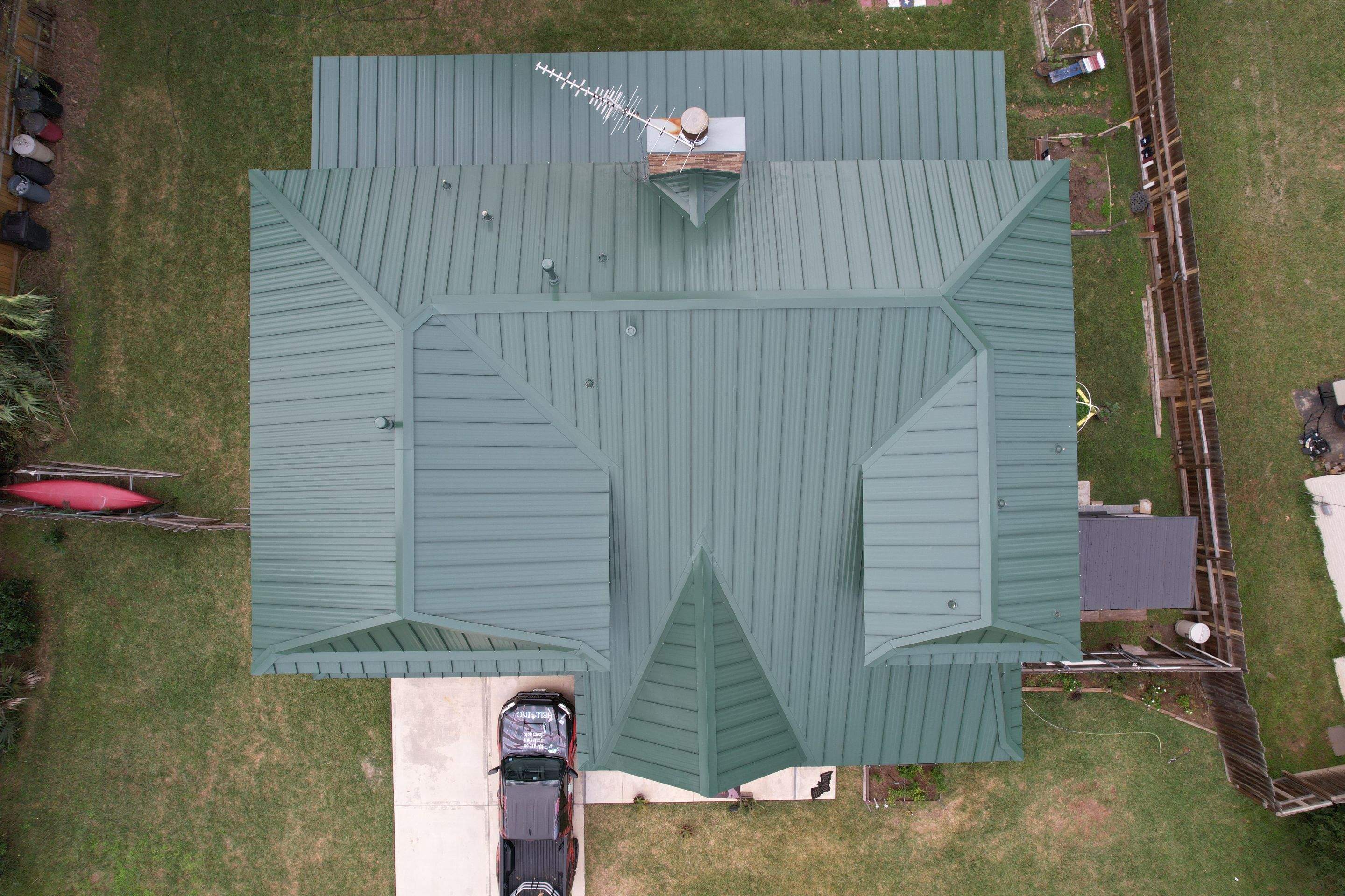 Standing Seam Metal Green by STX Roofing