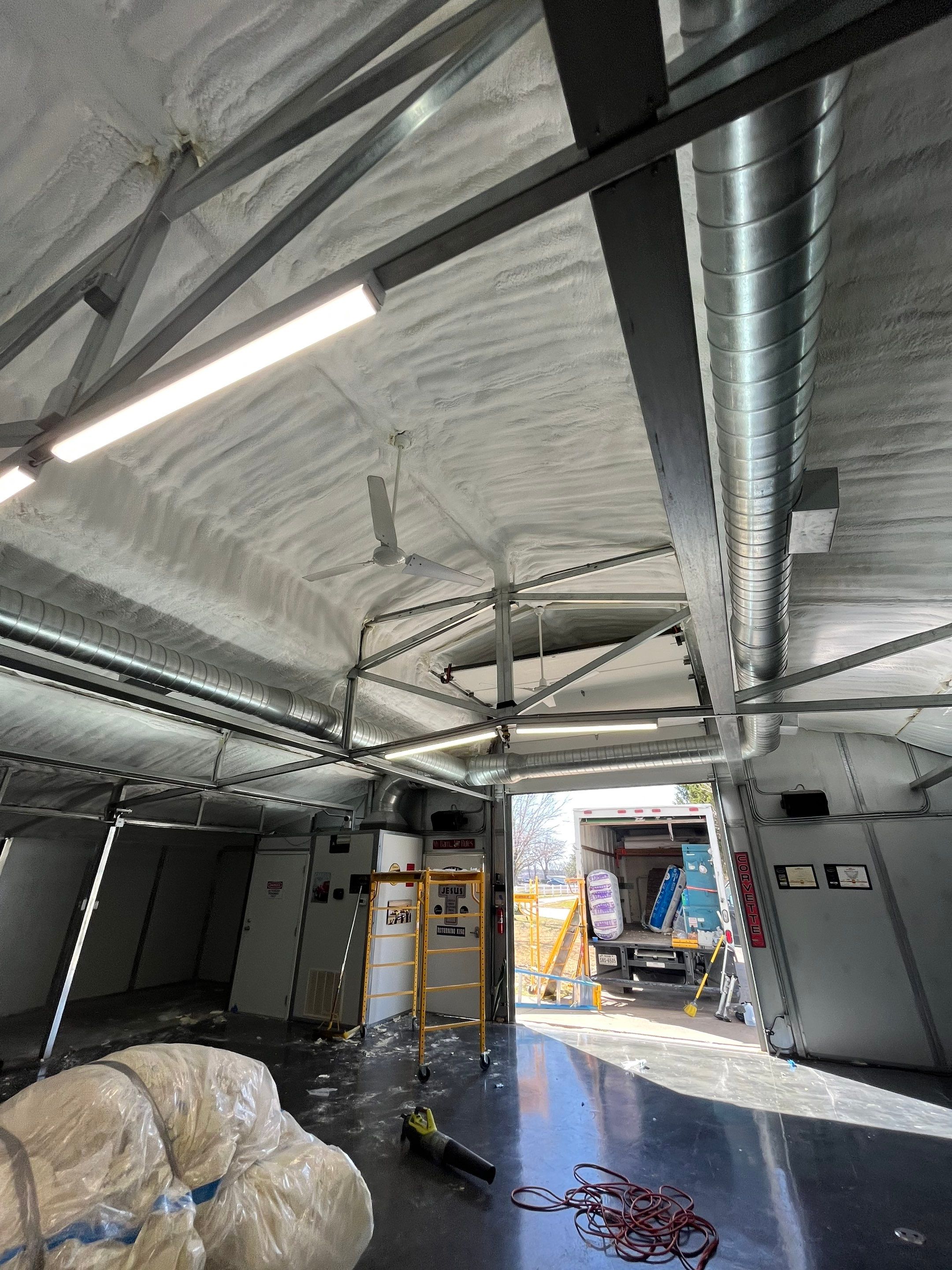 Sunnyvale Tx, Close cell spray foam custom garage  by Apex Insulation Solutions