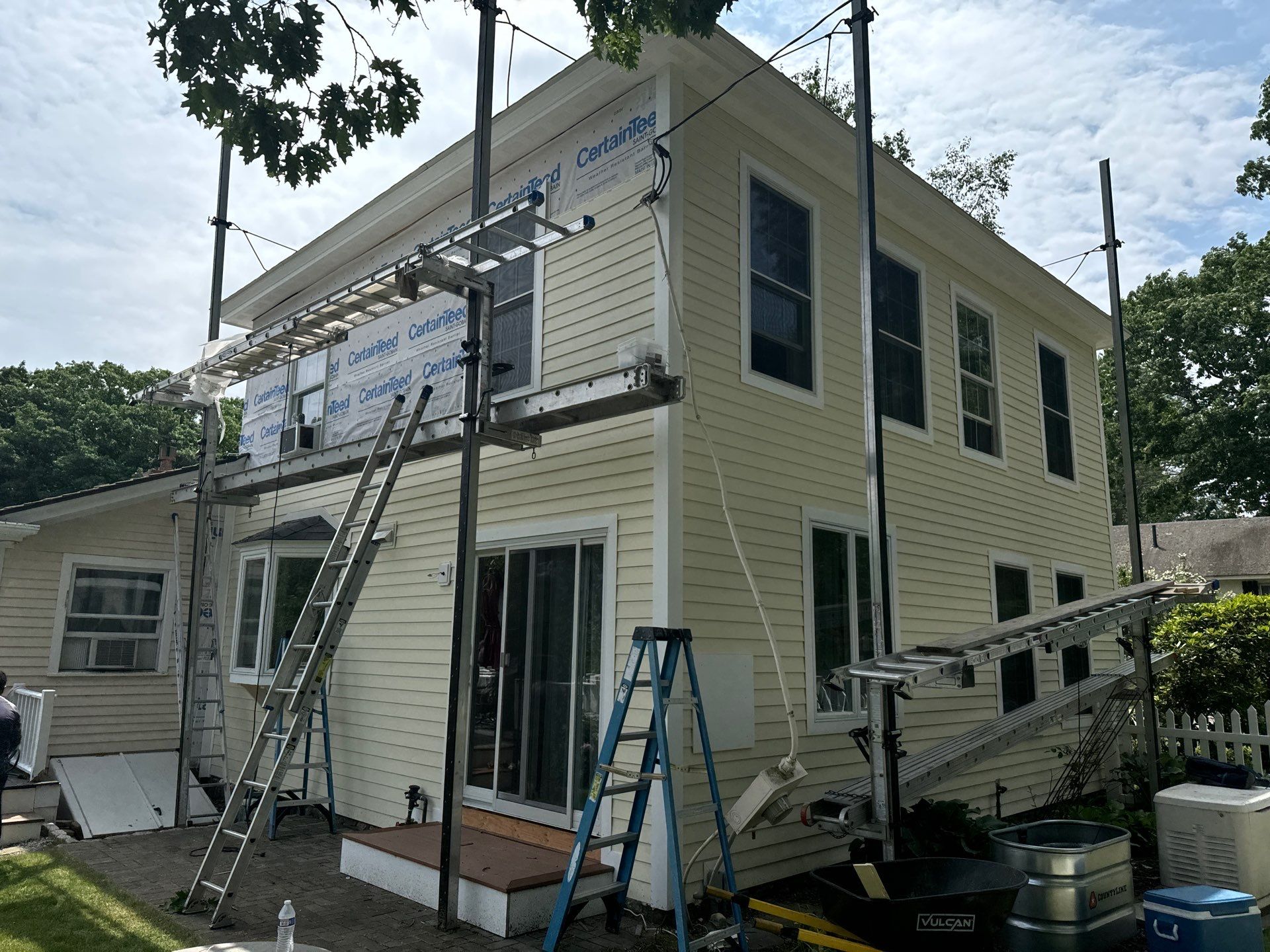 Everlast Siding, and New Asphalt Roofing in New Castle, NH by Tall pine roofing