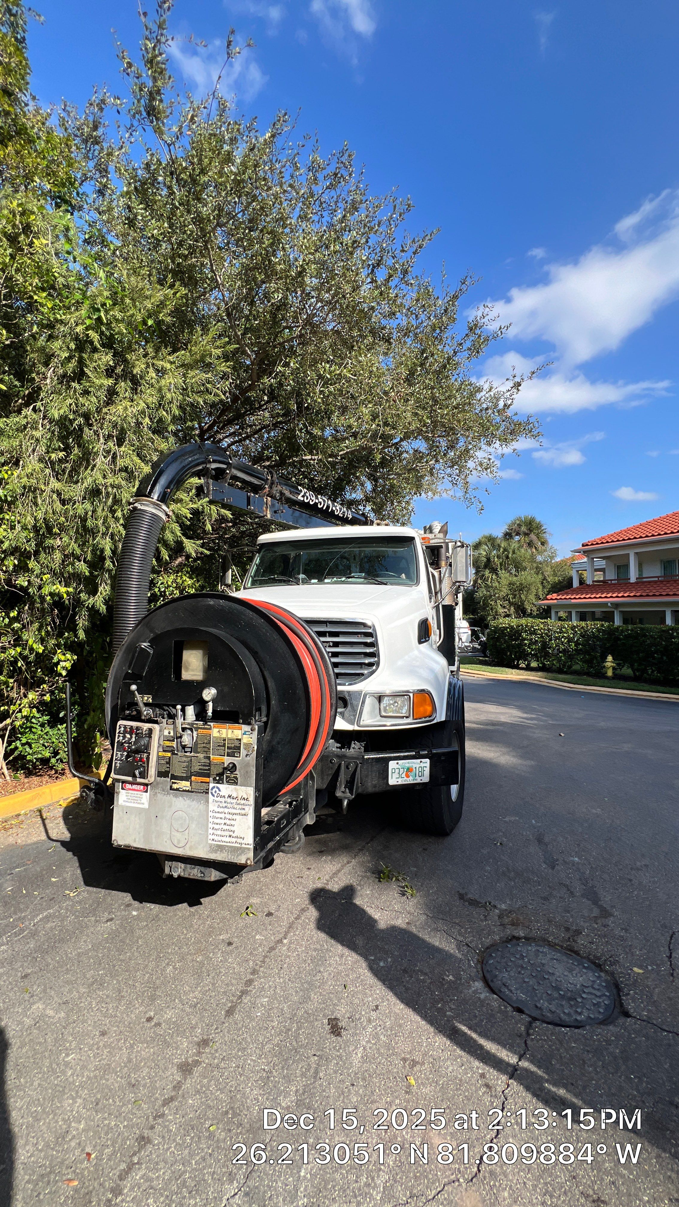 Naples Grande Catch Basin Cleaning by APS Power & Water