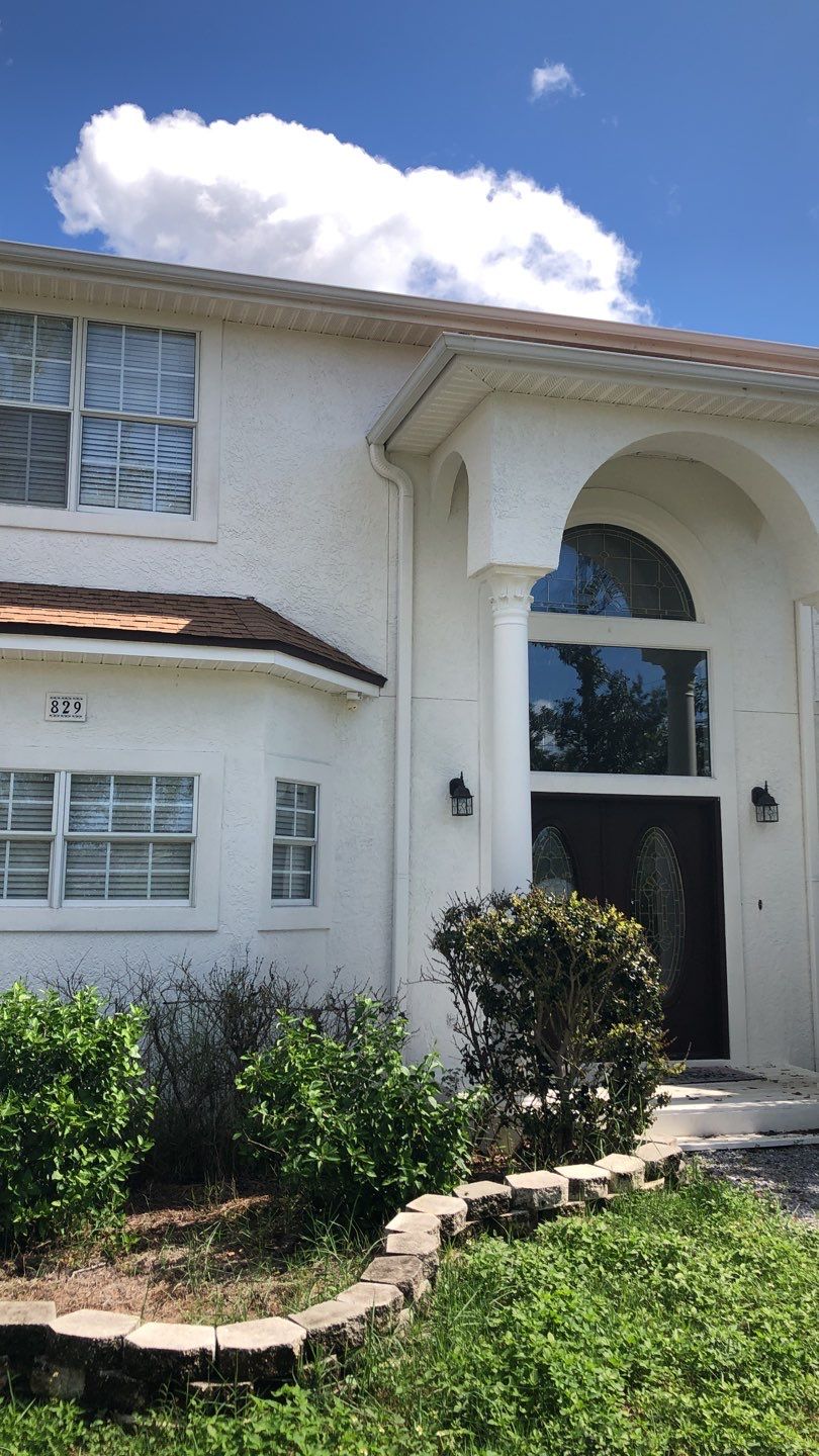 Seamless Gutter Installation using White K-Style Gutters by Gutter Professors