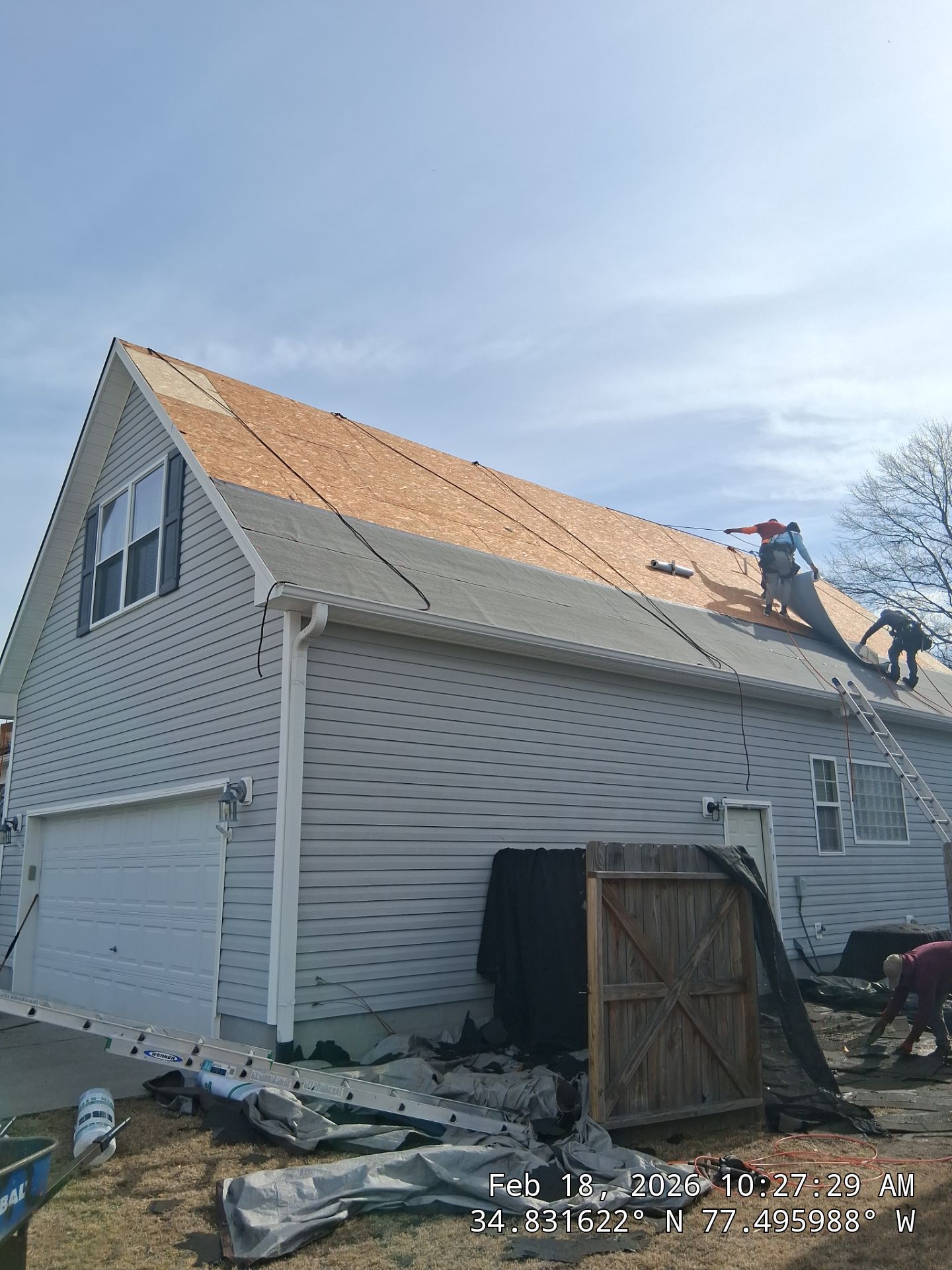 FORTIFIED Roof Installation in Jacksonville NC | CertainTeed Landmark AR Charcoal Black Shingles by RGR Construction and Roofing, LLC