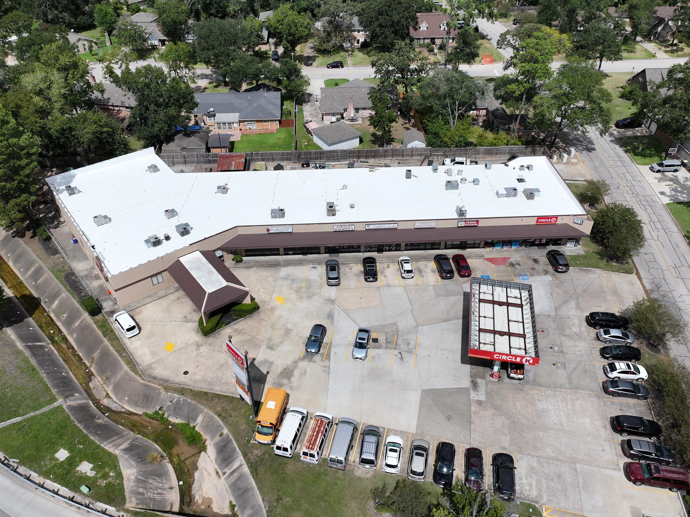 TPO Commercial Roof Replacement in The Woodlands by Abbott Roofing Company