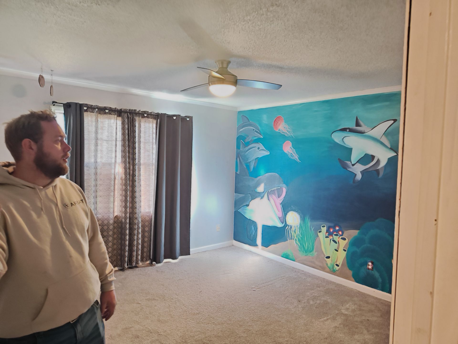 Interior Renovation Featuring Stone Fireplace and Subfloor Restoration in Valdosta by Trinity General Contracting Pros