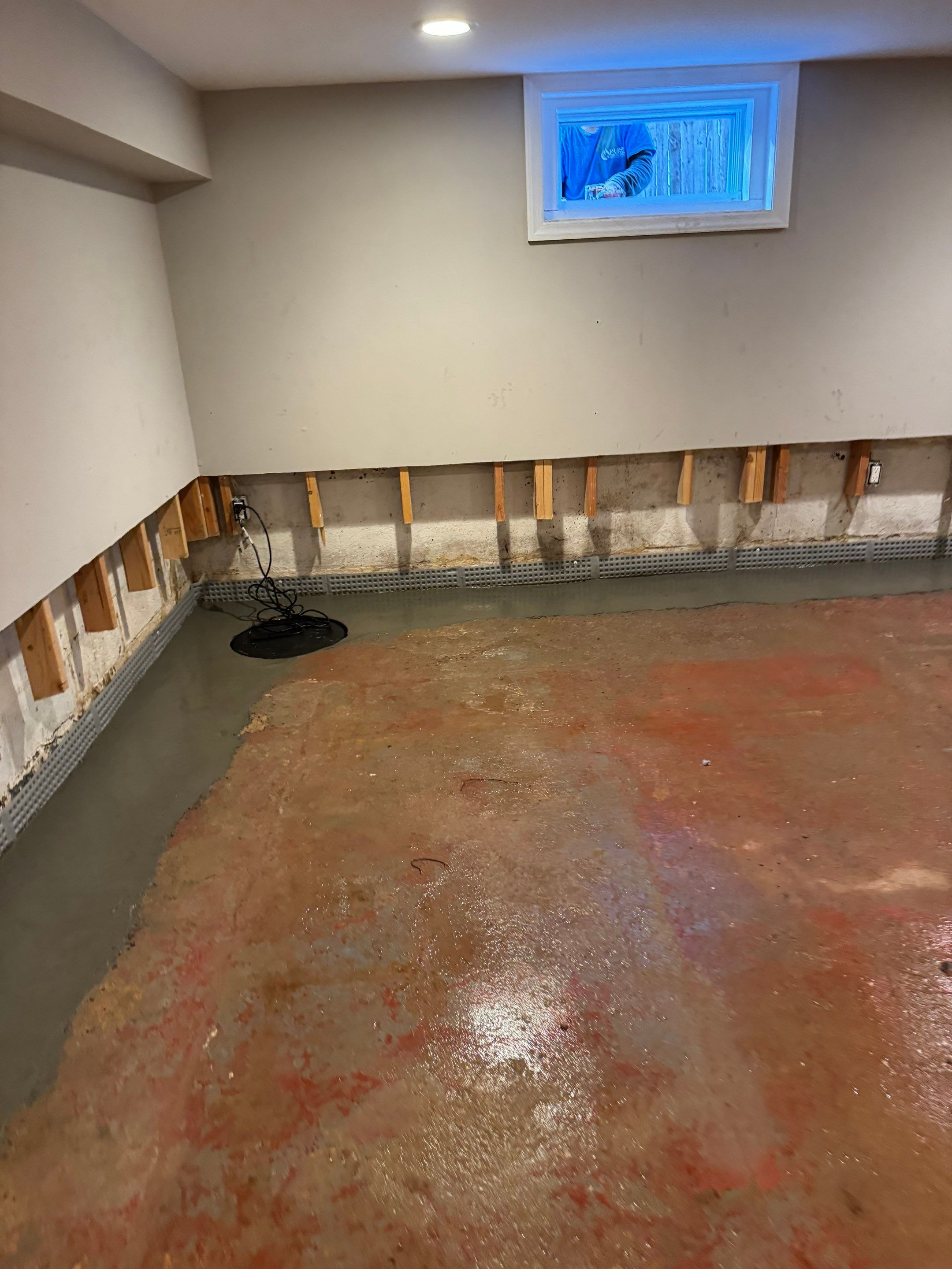 Interior French Drain Livingston NJ by Pure Service Pro, LLC 