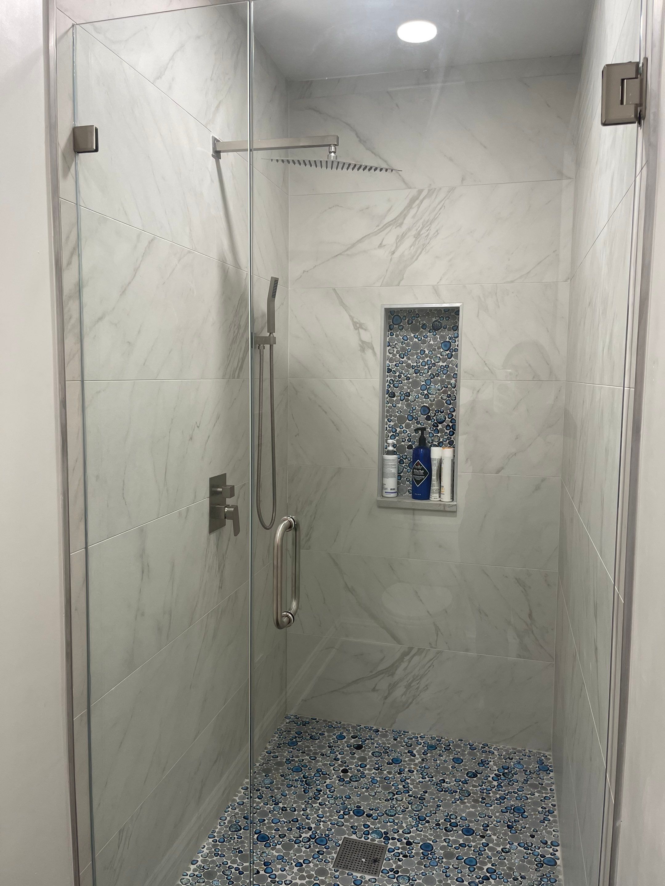 Luxury Master Bathroom Remodel by Mena stone surfaces