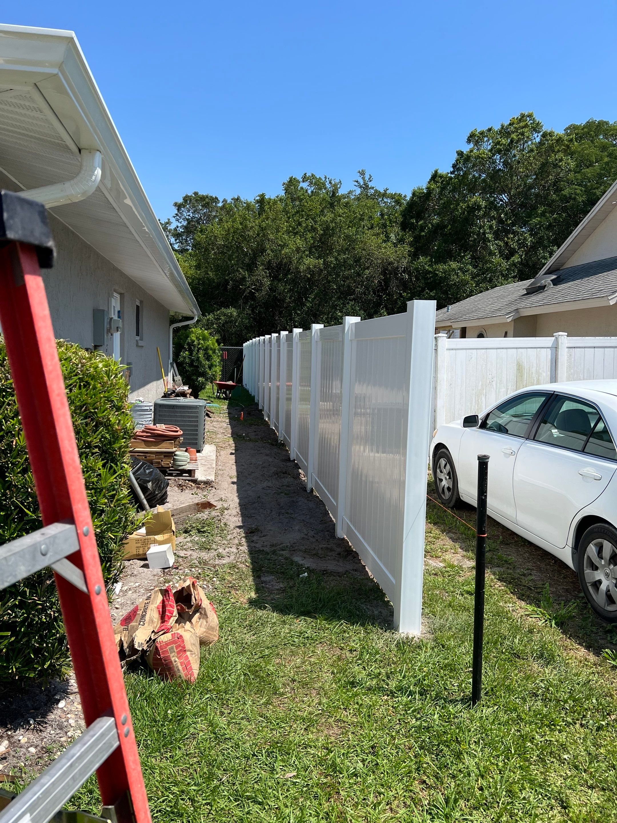 Sarasota, FL 6ft. Tall White Vinyl Privacy Fence by Asap fence and gates, LLC