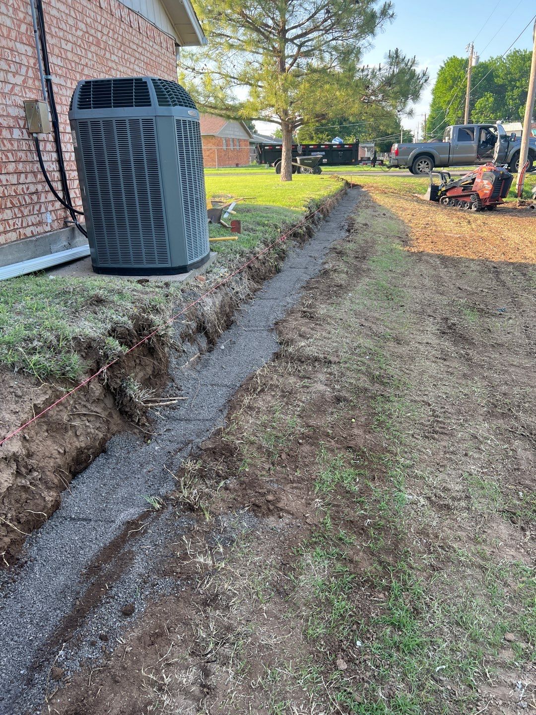 Retaining Wall using Rocks by Clays Services Inc