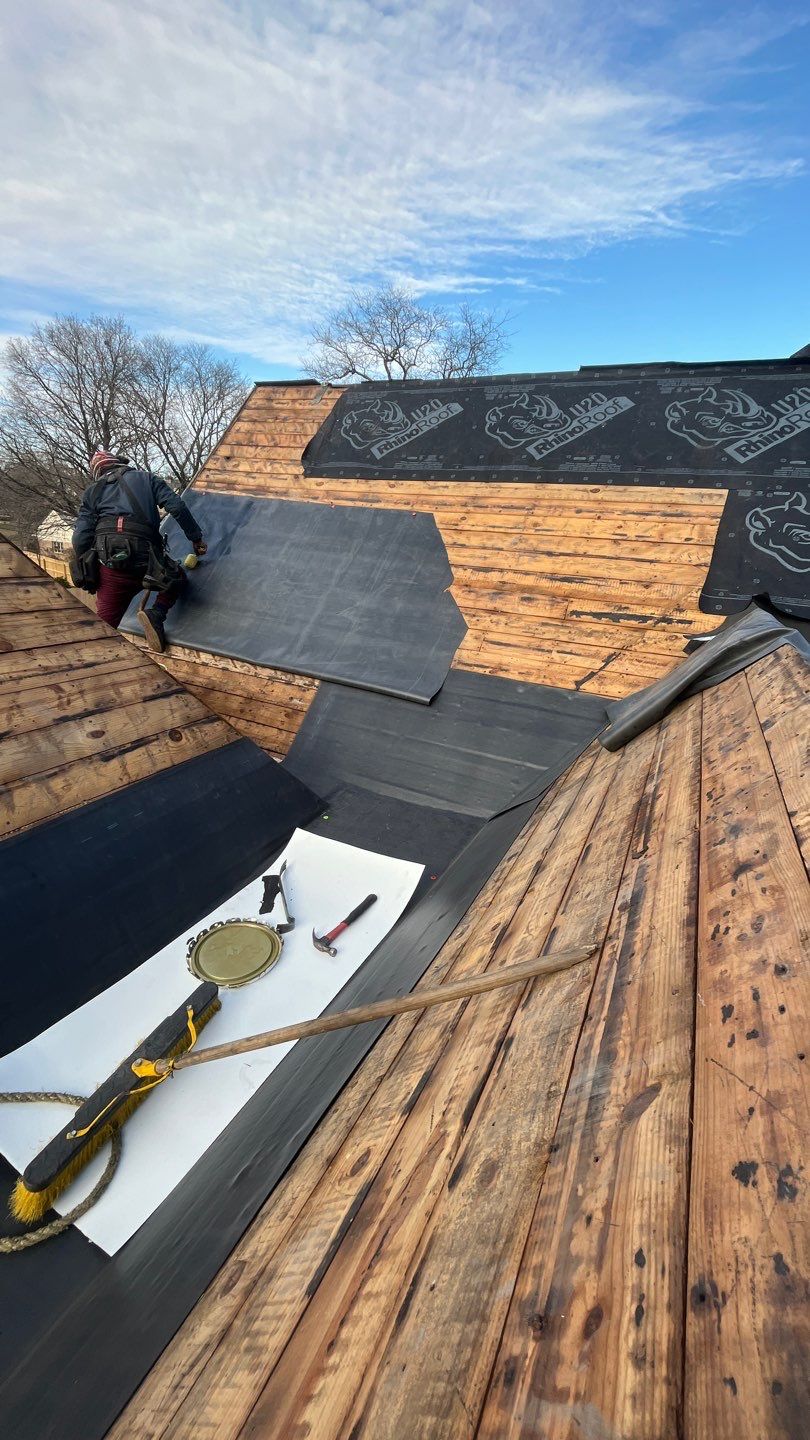 Slate Roof Removal using Atlas Storm Master Slate by Total Exteriors
