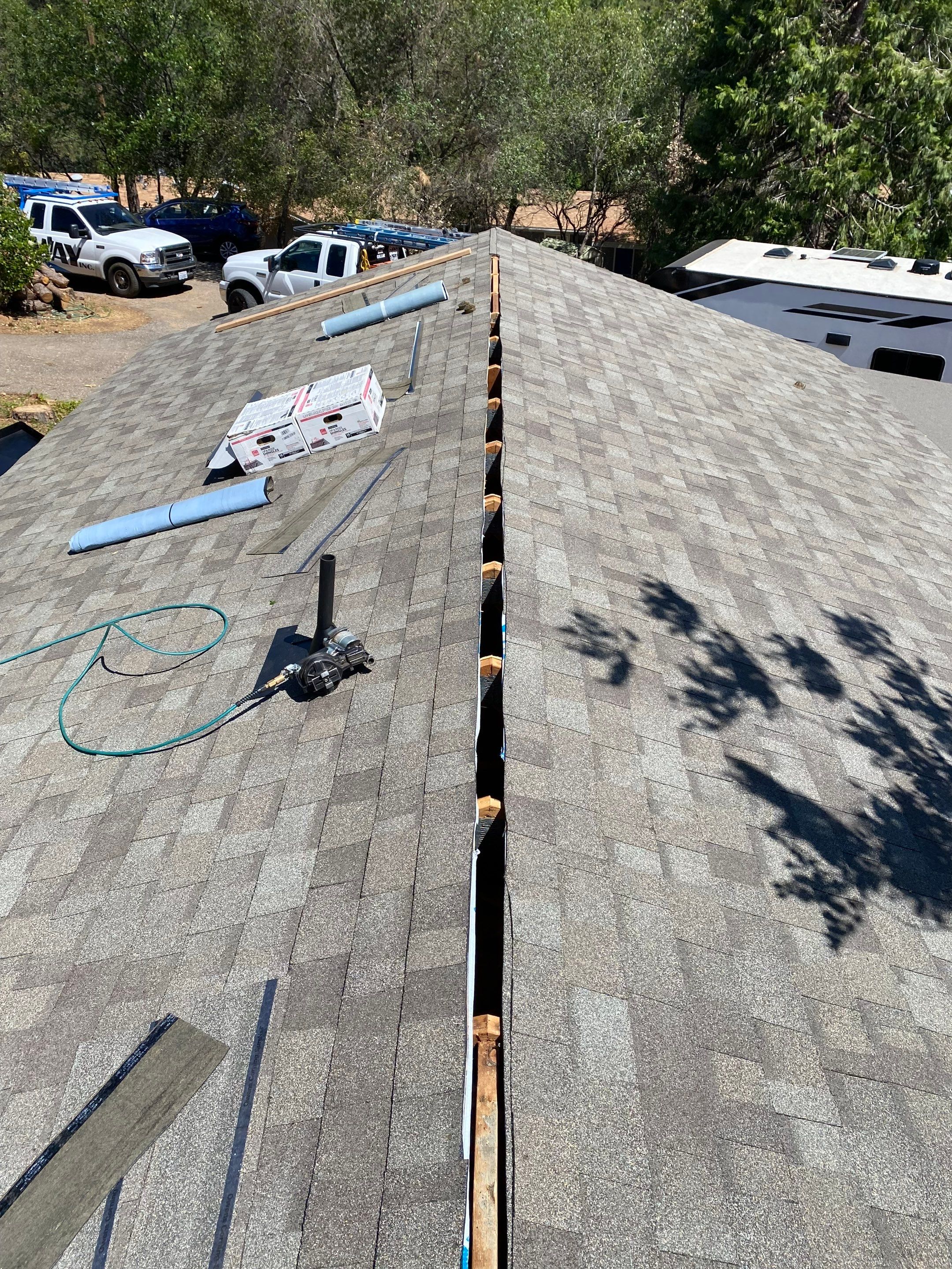 Residential Roofing Installation using Owens Corning Roofing Shingles by Byers Enterprises 