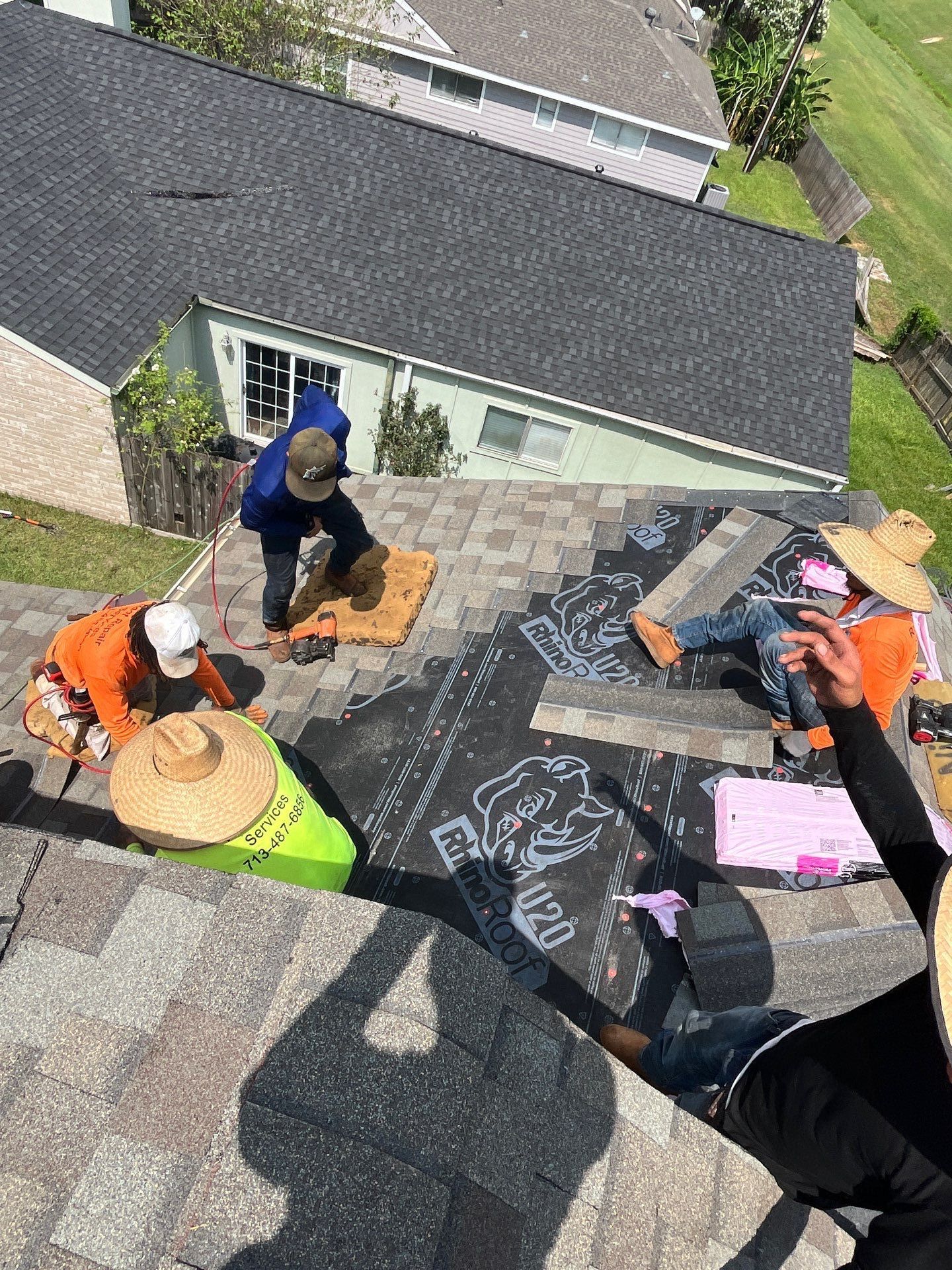 Residential Roofing Installation using Owen's Corning Duration (Lifetime) Shingles by Roof Repair Company