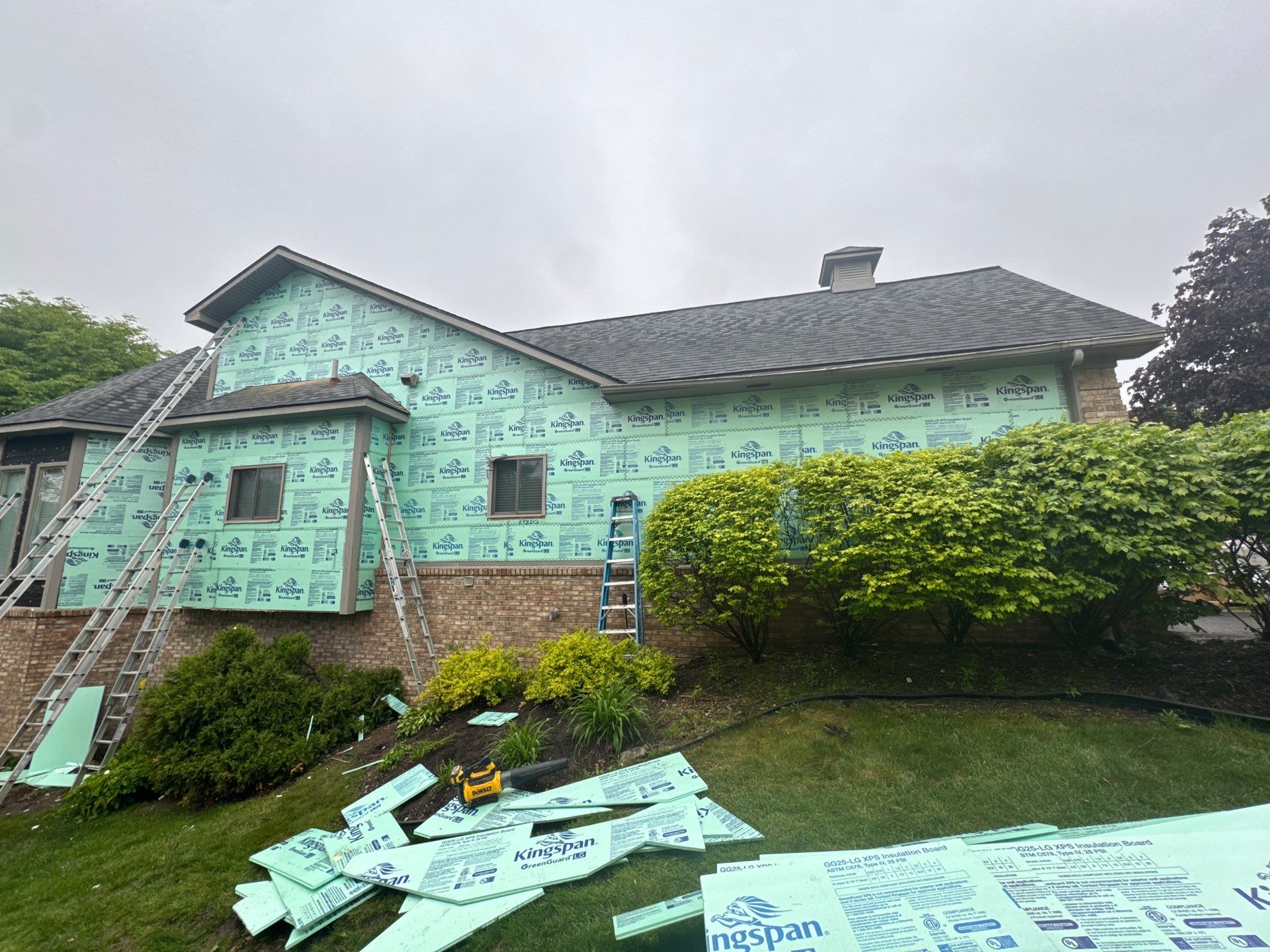 Siding Replacement using Alside Storm Grey by 180 Contractors