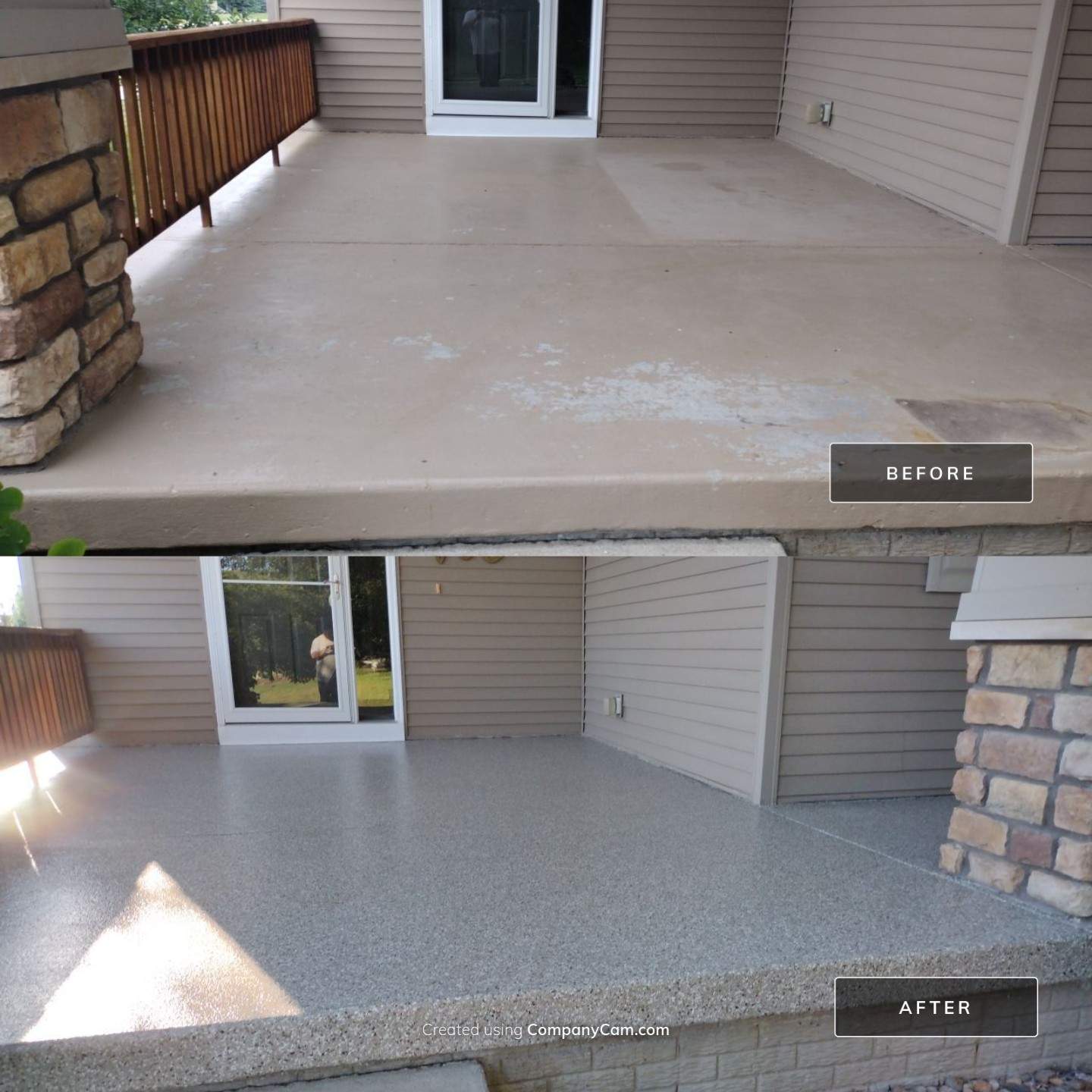 Pebble Beach Front Porch by Revival Concrete Coatings, LLC