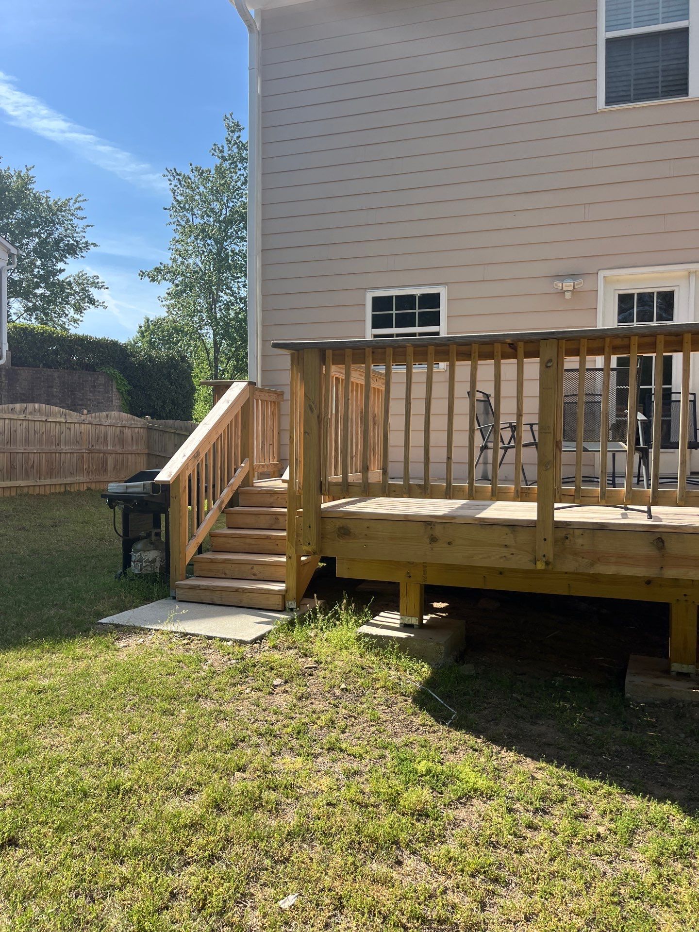 Window & Rotted Wood Replacement, Deck Stain, and Exterior Paint by Nelson Exteriors