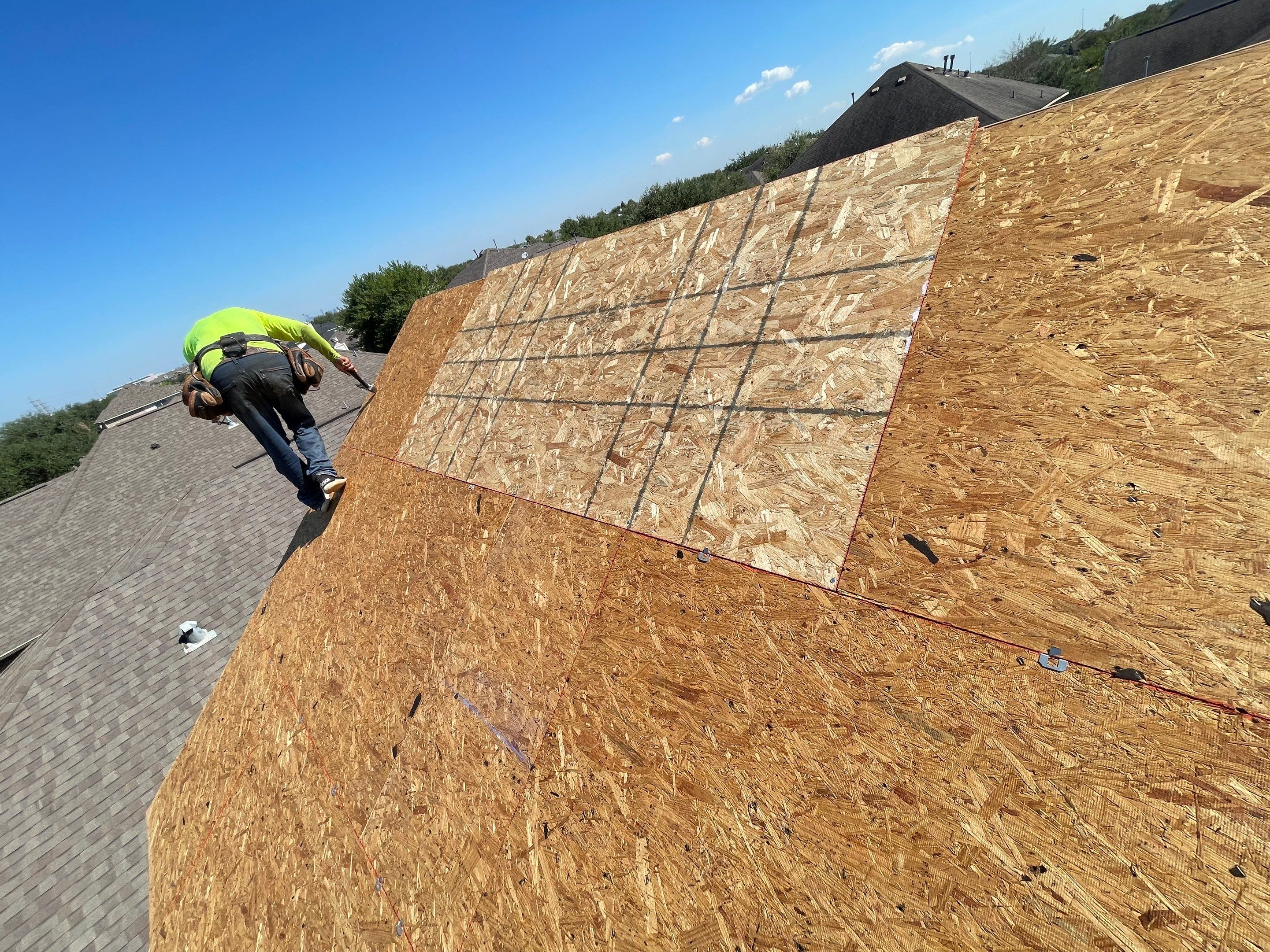 Residential Roofing Installation using Atlas Pinnacle® Pristine Shingles Weatherwood Color by CAP Roofing and Construction LLC