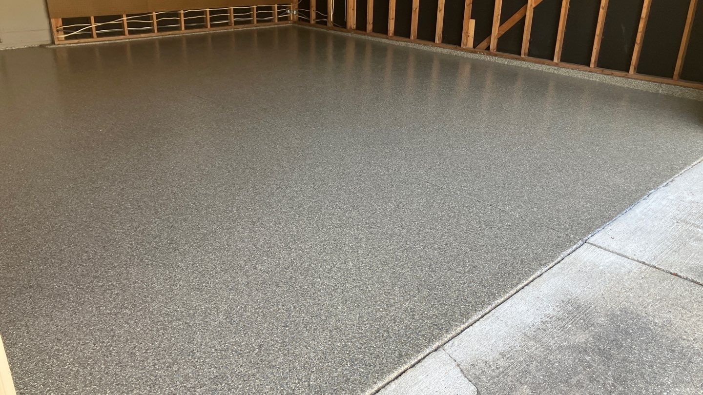 Garage Floor Coating in Elkhart! by Innovative Spaces / Innovative Concrete Coatings