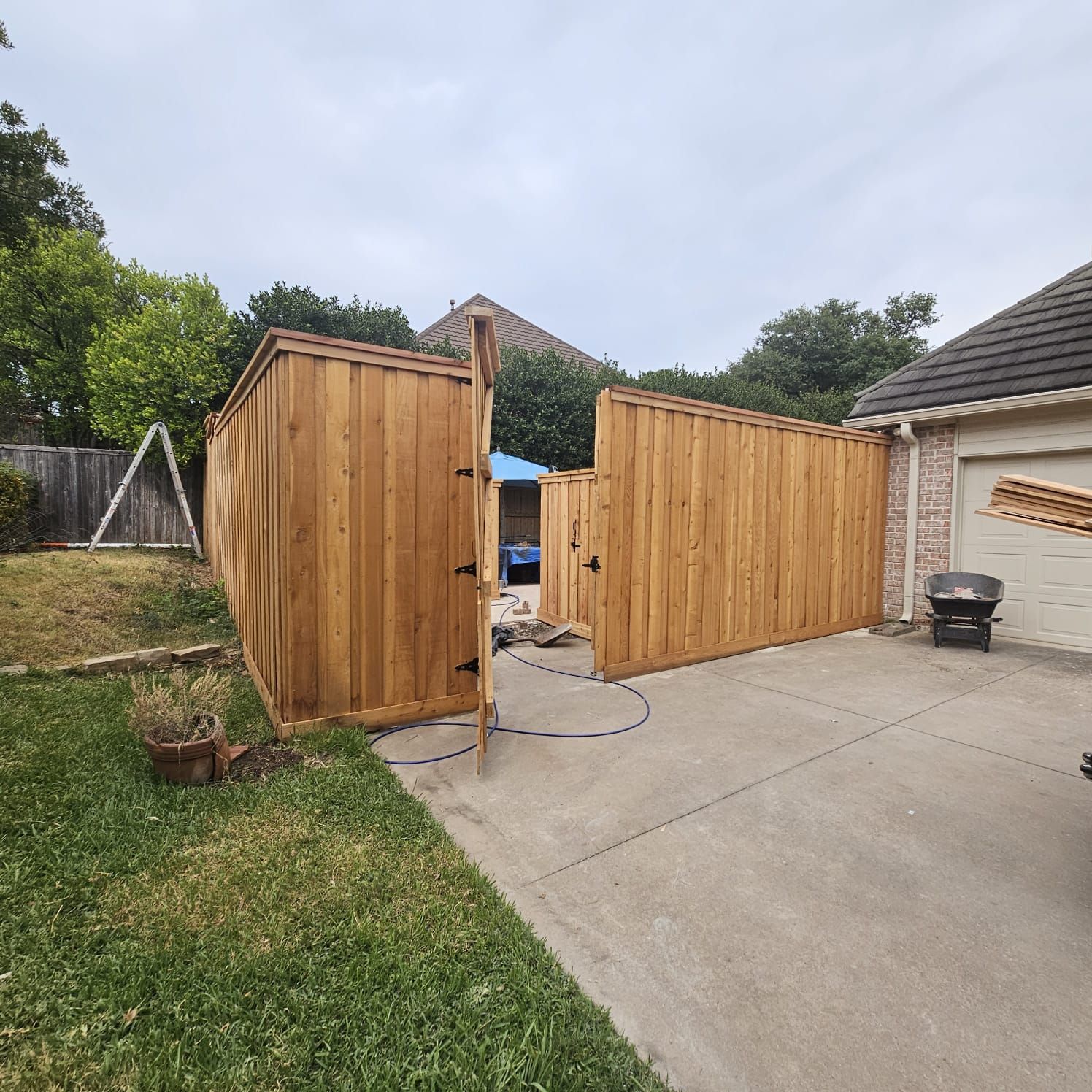 Fence & Concrete Patio by EL-GC LLC 
