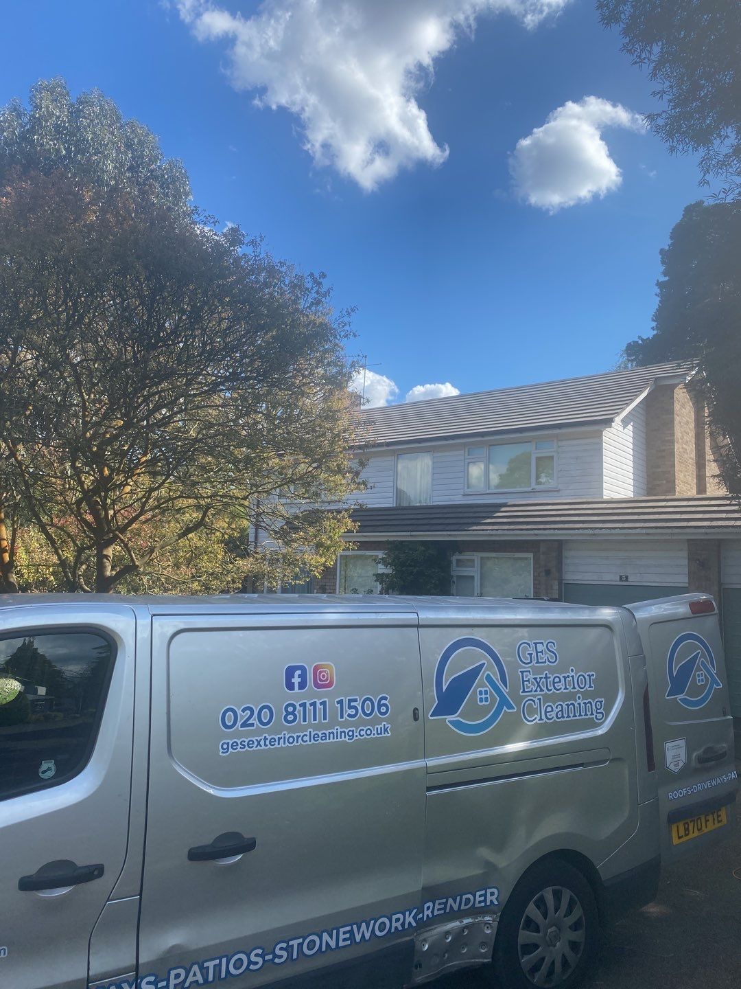 Roof Clean - Moss Removal using Honda 15lpm Low Pressure Washing Machine by Ges Exterior Cleaning ltd