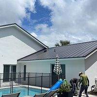 24ga 1" Nail-Strip Dark Bronze  by Total Roofing System The Metal Roof Experts