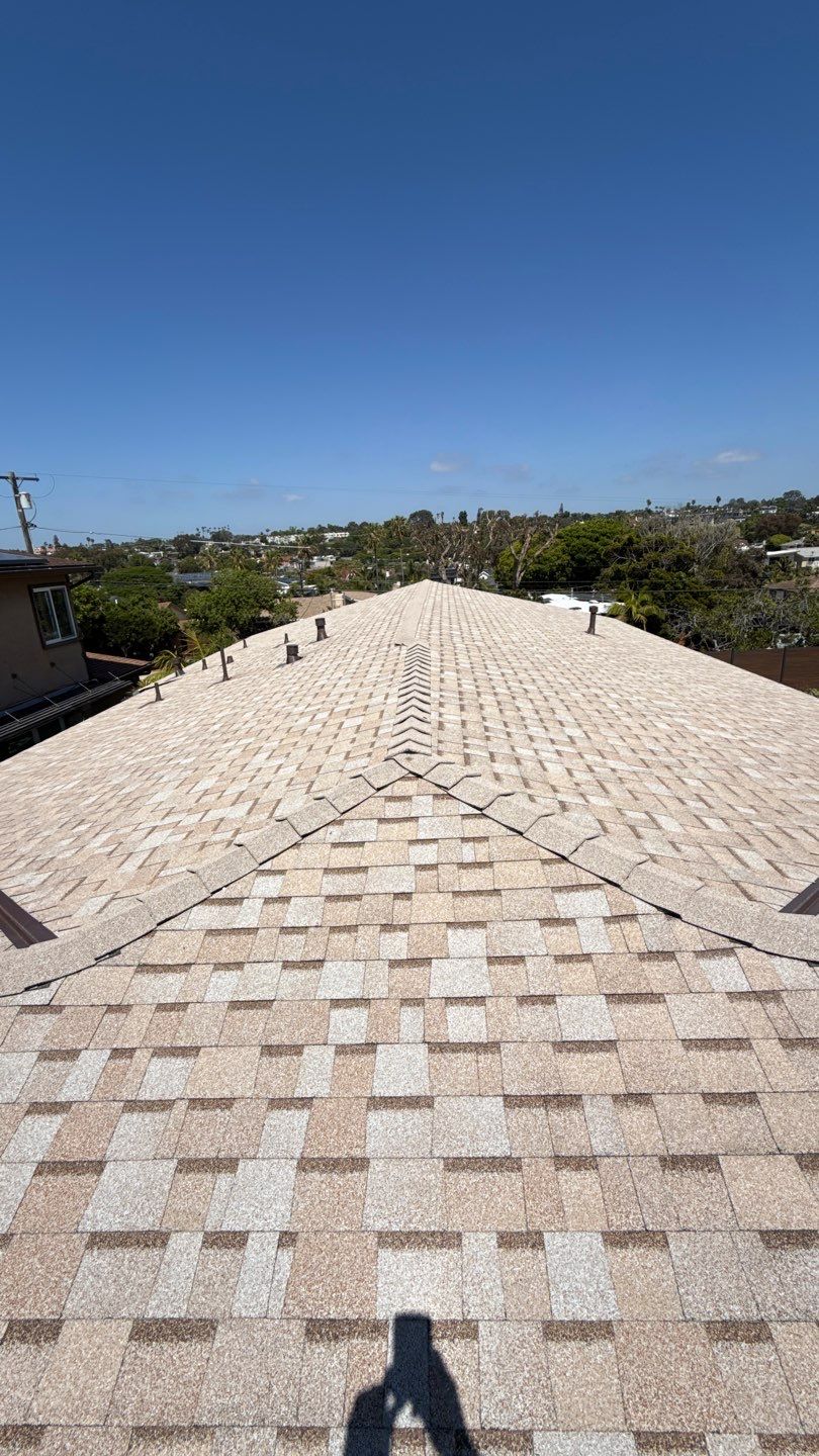 Leucadia reroof with Owens Corning TruDefinition Duration Cool Shingles  by Reliable Roofing San Diego Inc.