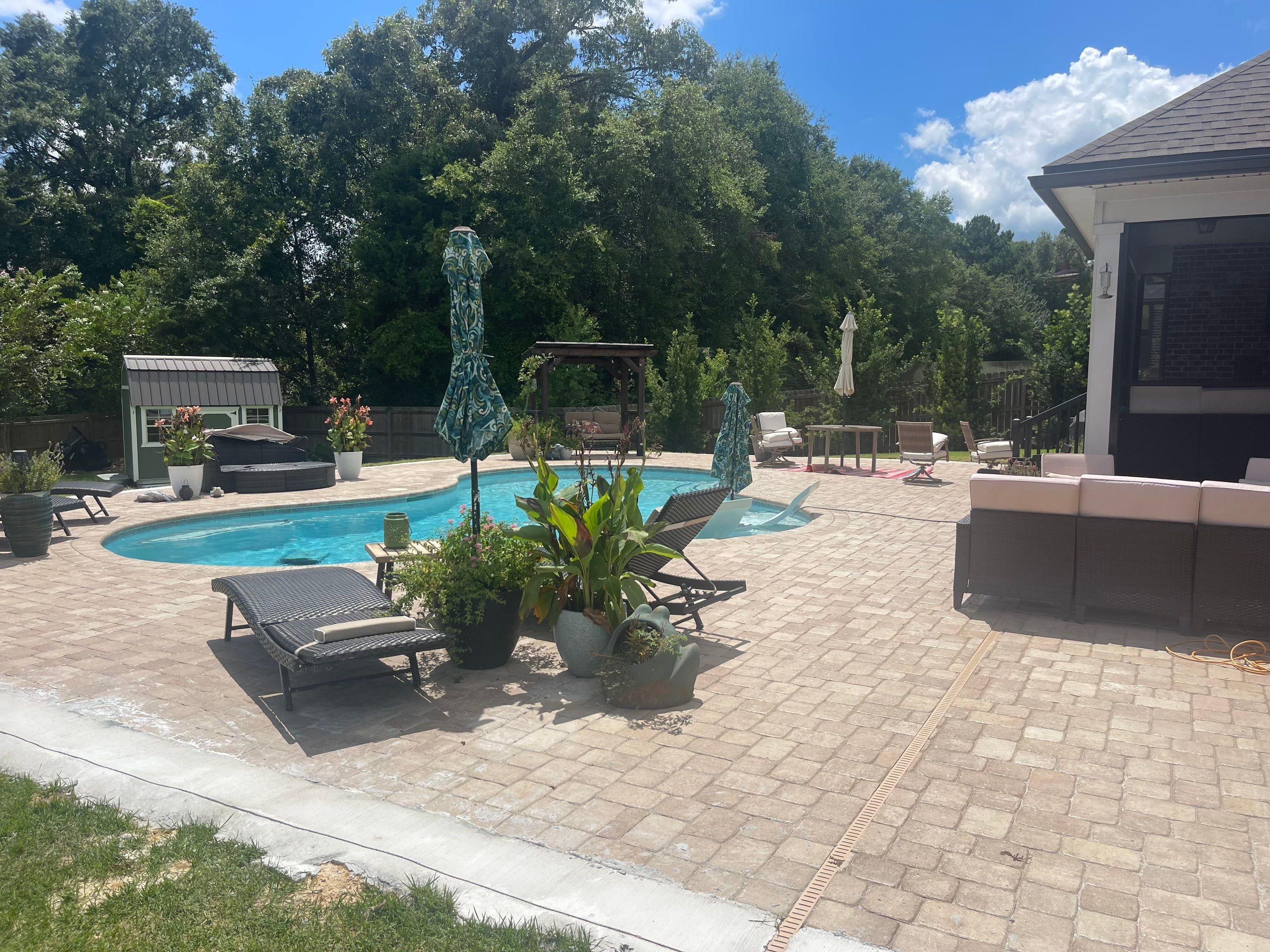 Titan Pool Cage in Baker, FL by Titan Sunrooms