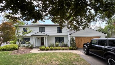 Siding Replacement using Hardie Plank S8 1/4" Arctic White