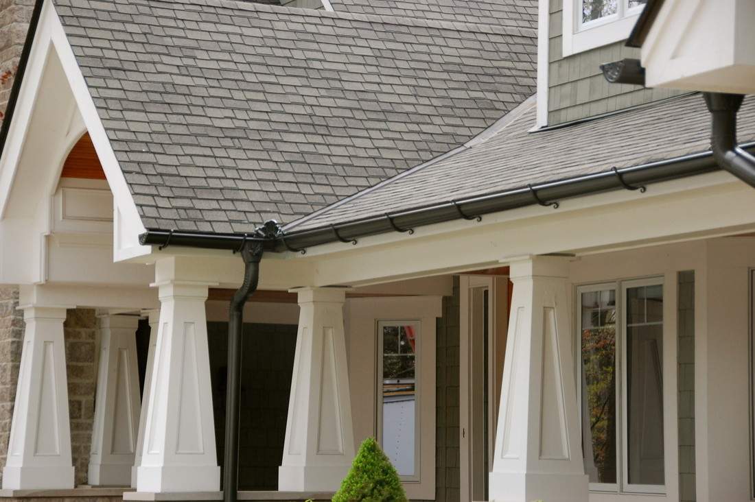 Black Gutters in wesport by A Plus Exterior