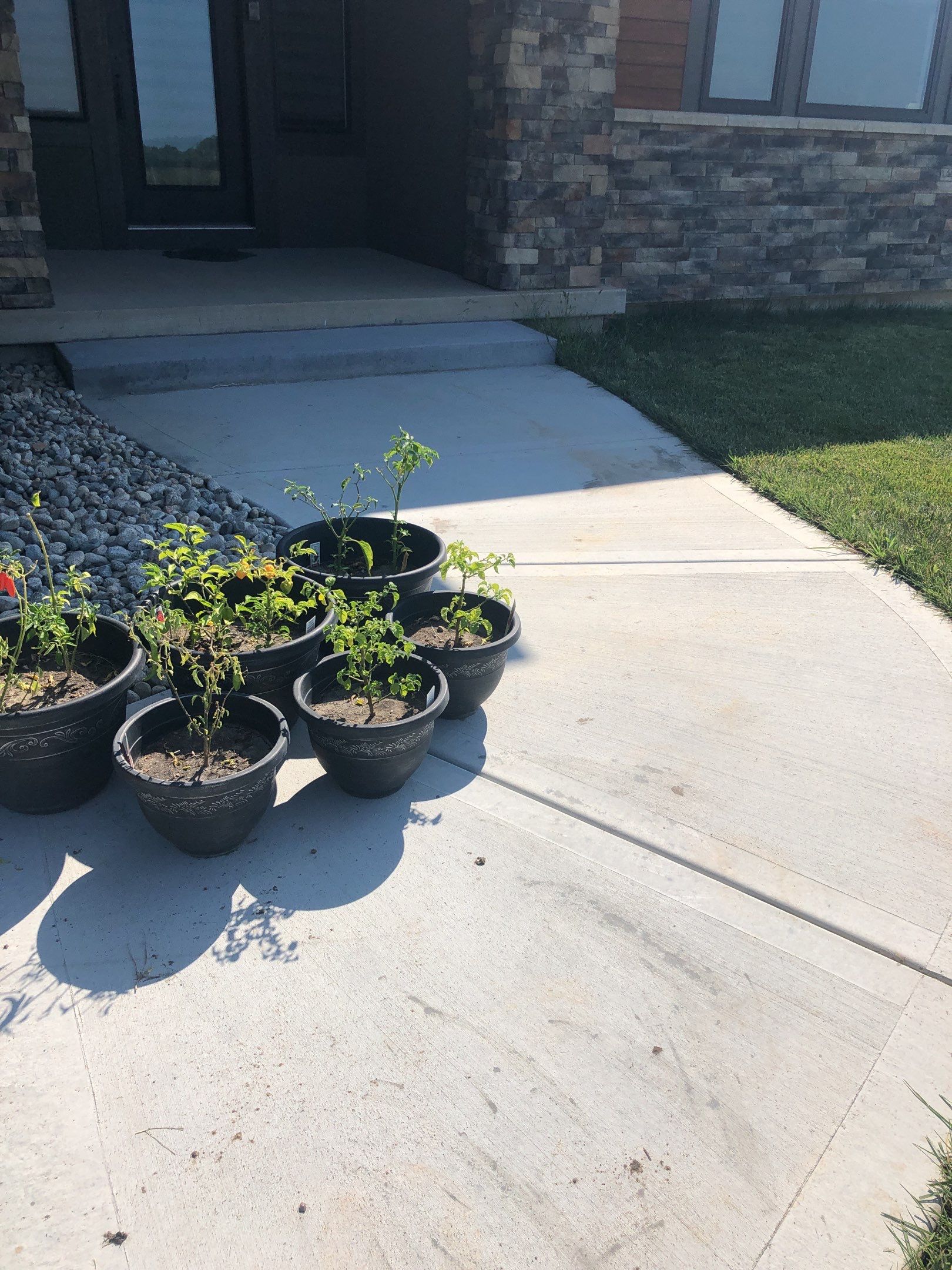 Olathe, KS -- Stoop/Sidewalk Tuscan Overlay by Big Red Decorative Concrete, LLC