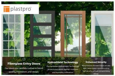 Plast Pro Fiberglass Doors by American Window Products Inc CBC1251207