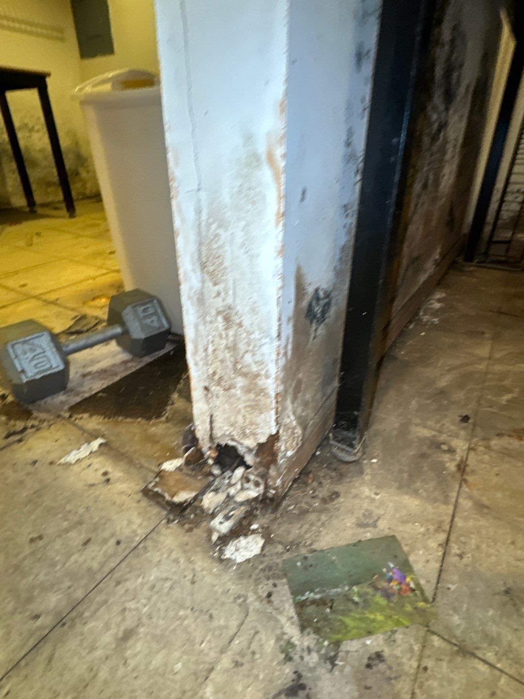 Water pipe break behind a wall by Chicagoland Water Medics